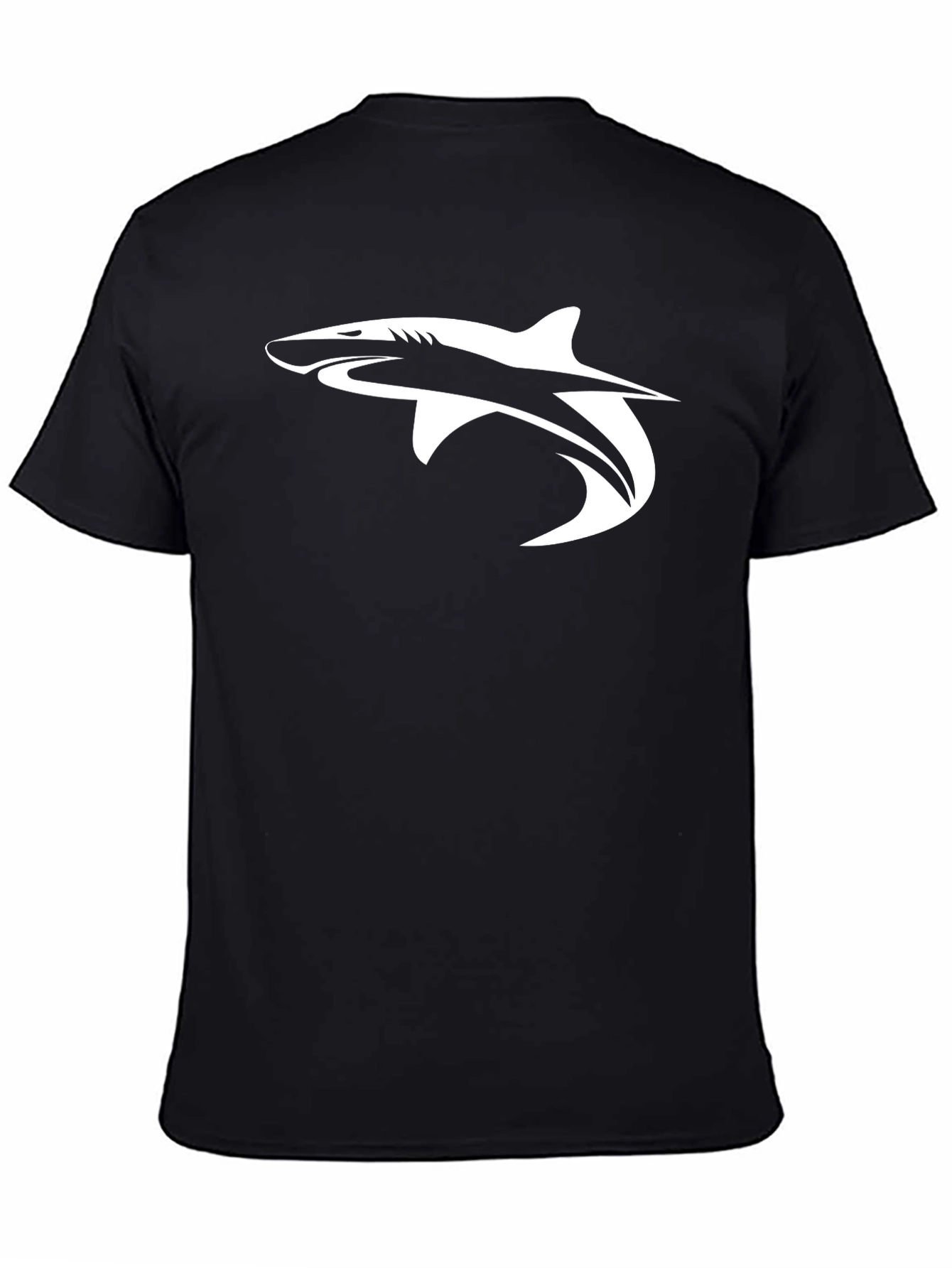 Black Shark Graphic Tee - Men's Black T-Shirt view 4