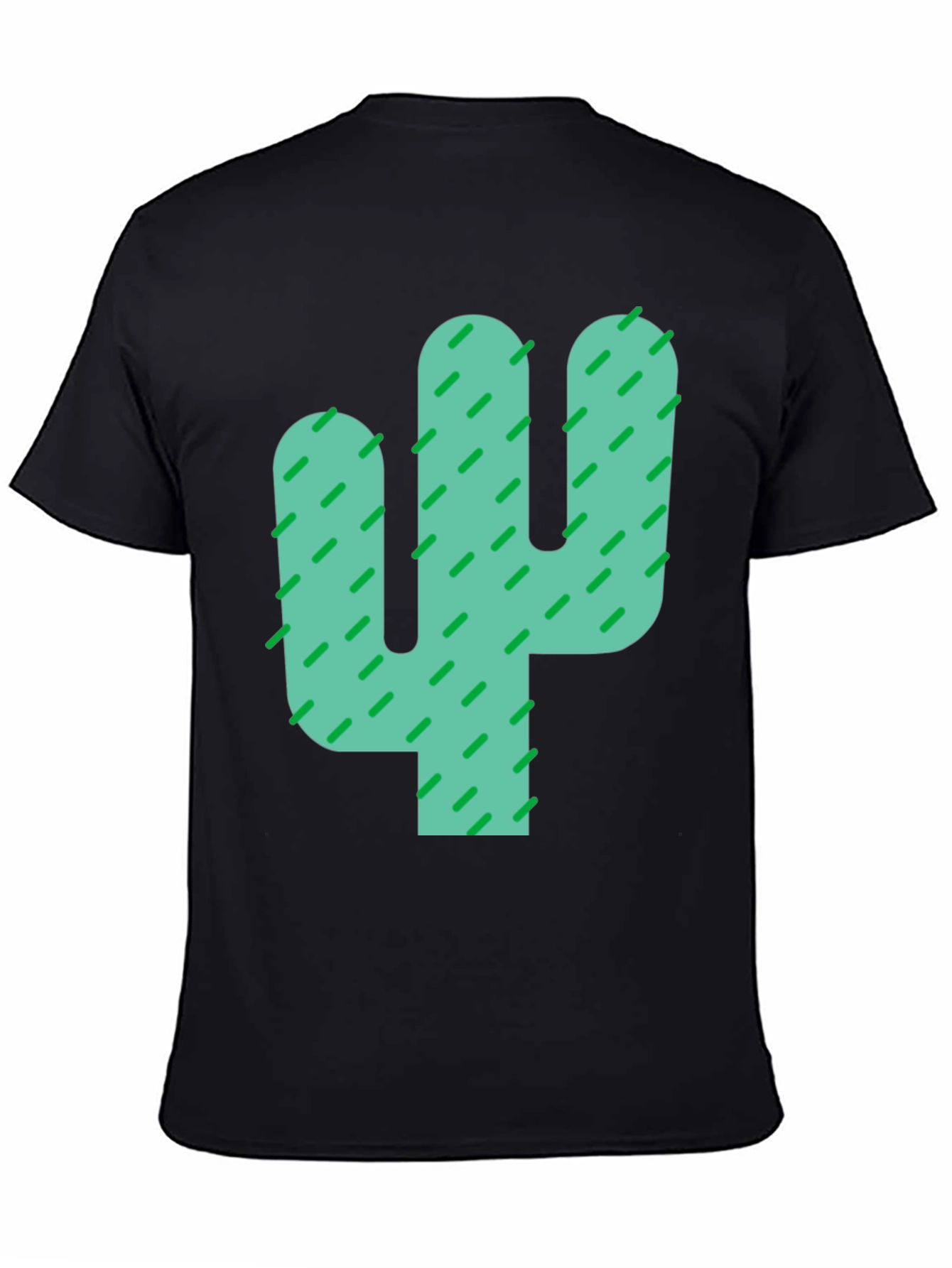 Black Cactus Graphic Black Tee - Stylish Desert Vibes view 4