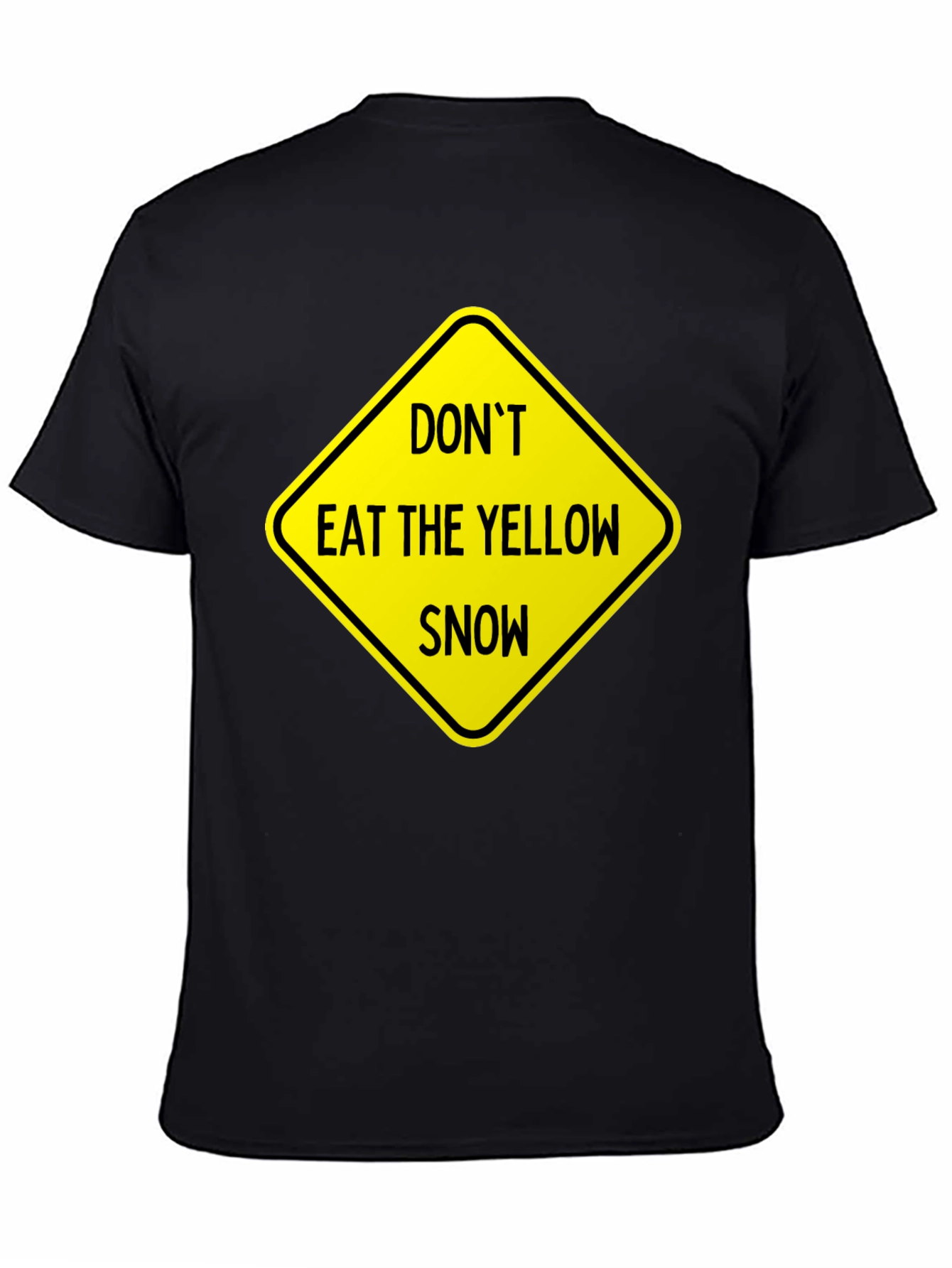 Black Don't Eat Yellow Snow Graphic Tee view 4