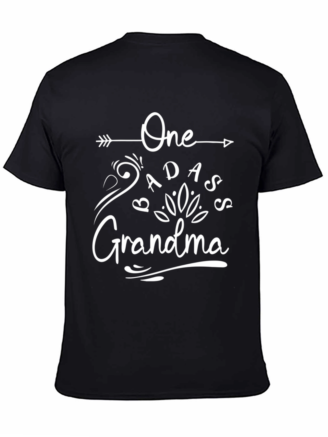 Black One Badass Grandma T-Shirt view 4