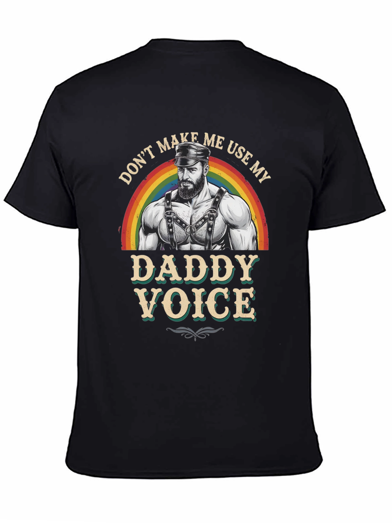 Black Don't Make Me Use My Daddy Voice T-Shirt view 4