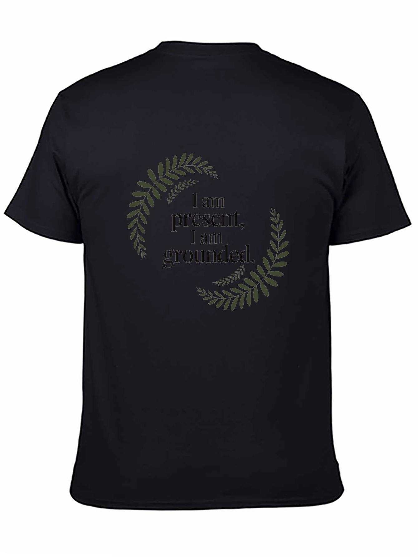Black Present & Grounded Graphic Tee view 4