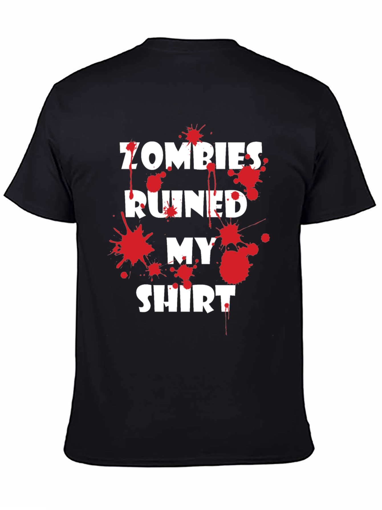 Black Zombies Ruined My Shirt Graphic Tee view 4