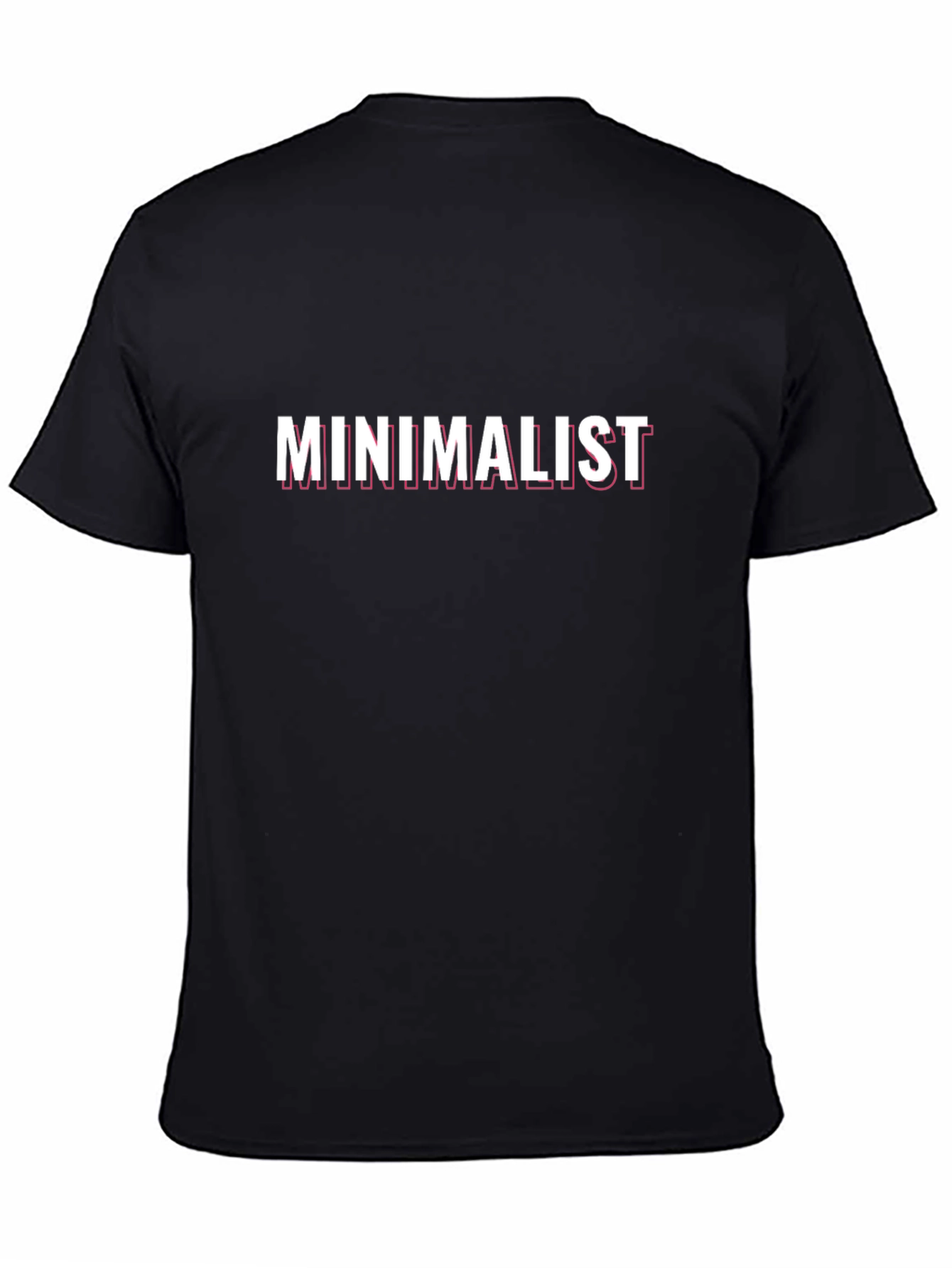 Black Minimalist T-Shirt - Stylish Black Tee view 4