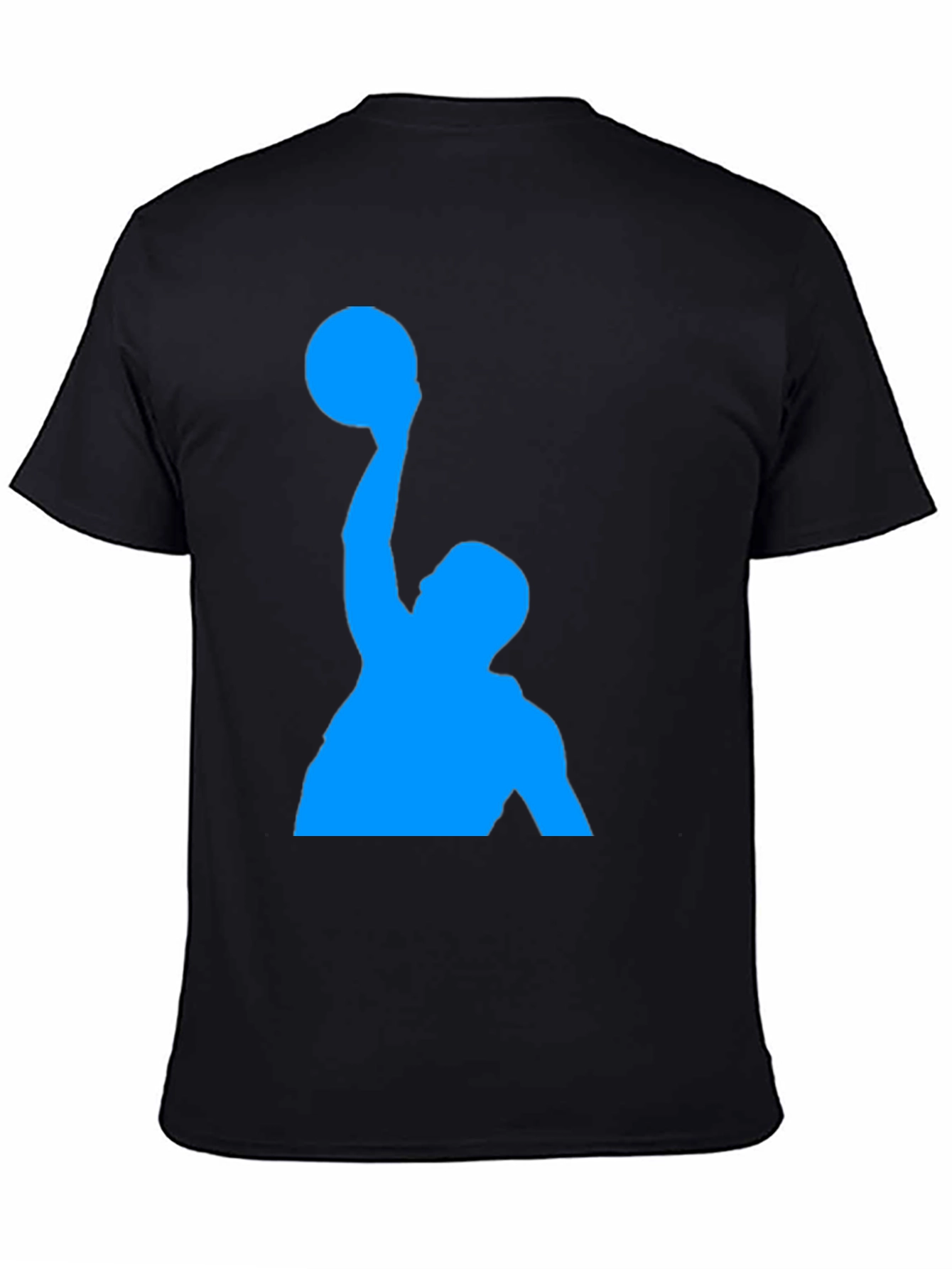 Black Basketball Player Graphic Tee - Black view 4
