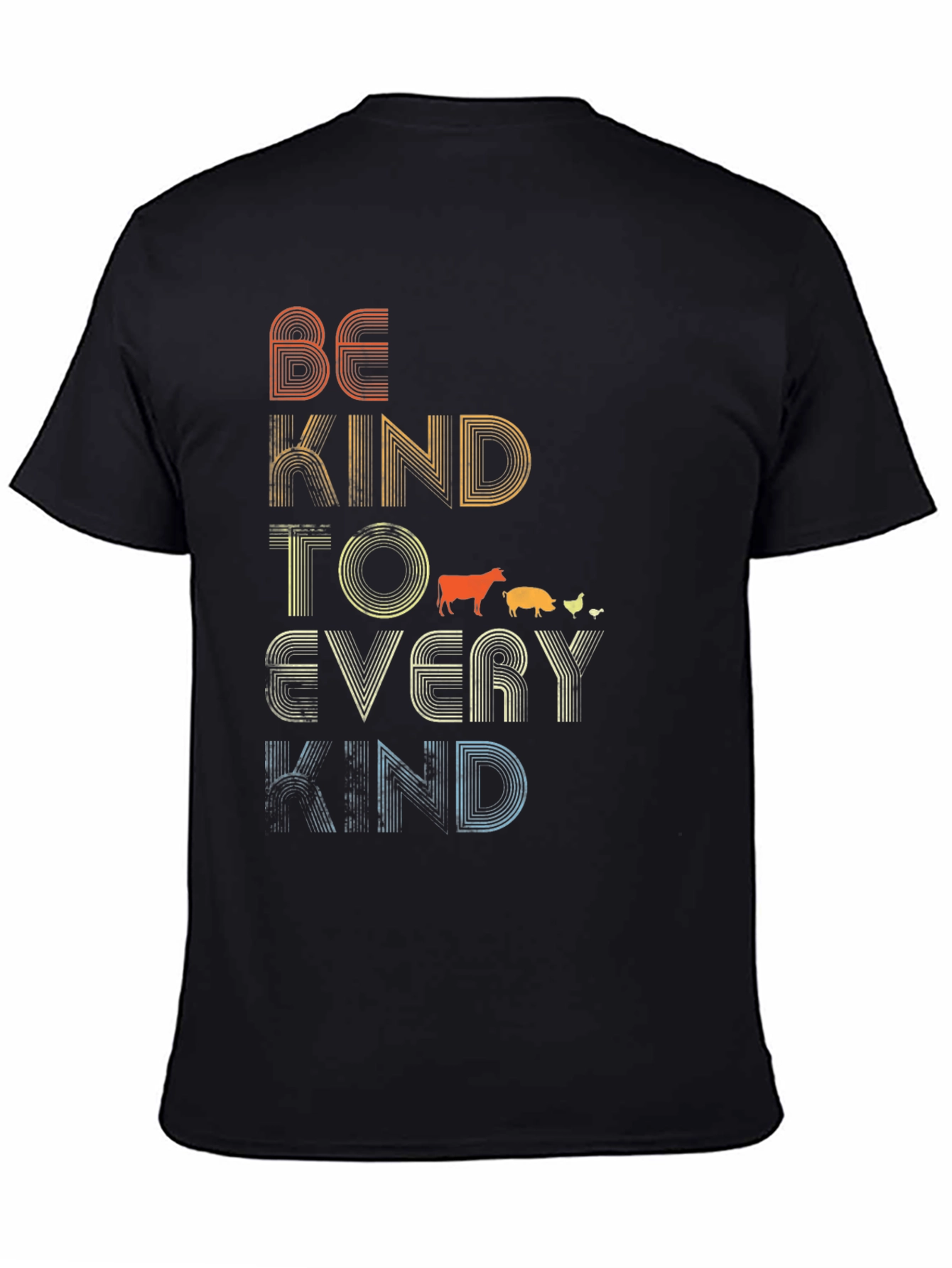 Black Be Kind to Every Kind Graphic T-Shirt view 4
