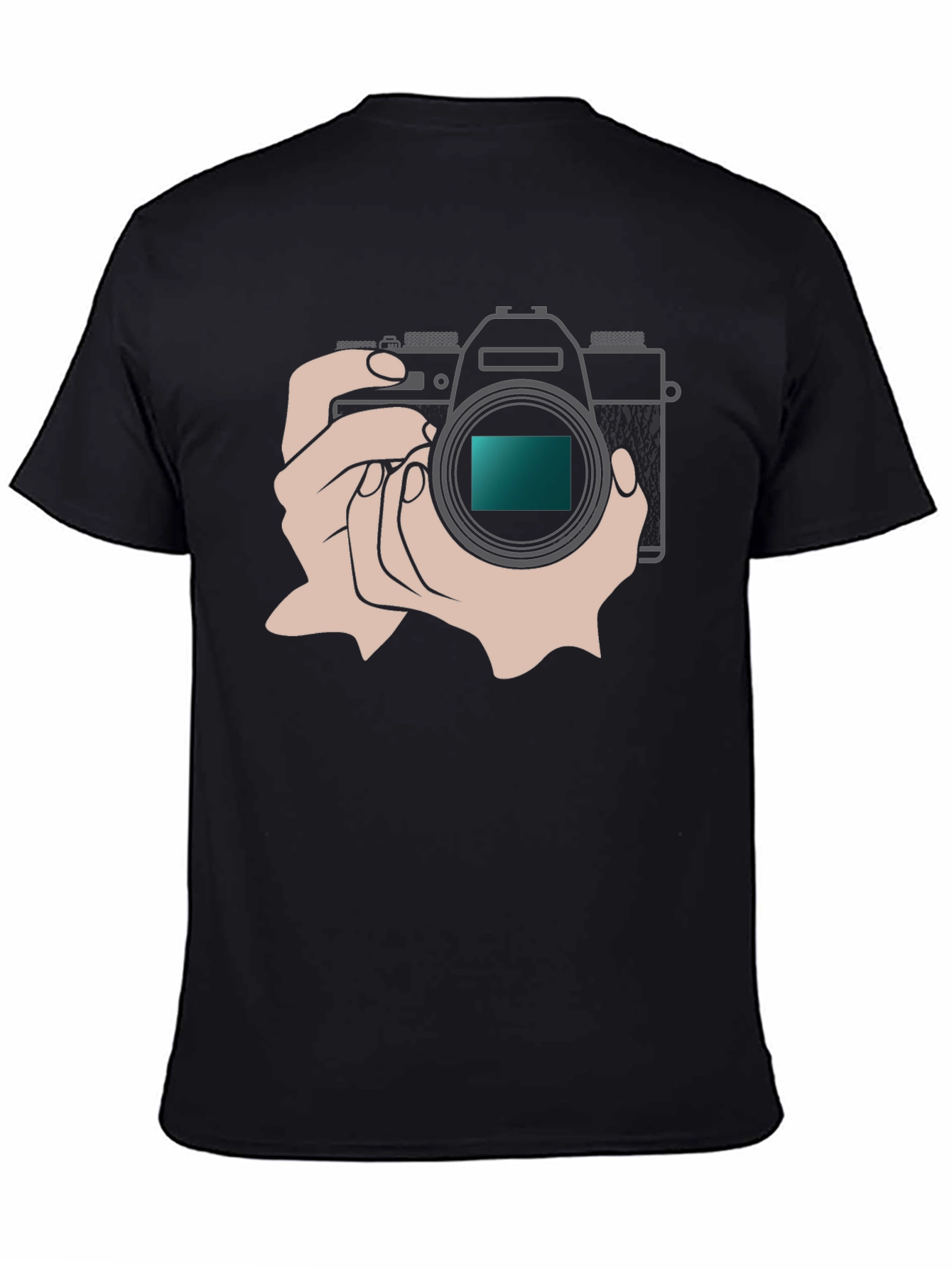 Black Camera Graphic T-Shirt - Photography Enthusiast Apparel view 4