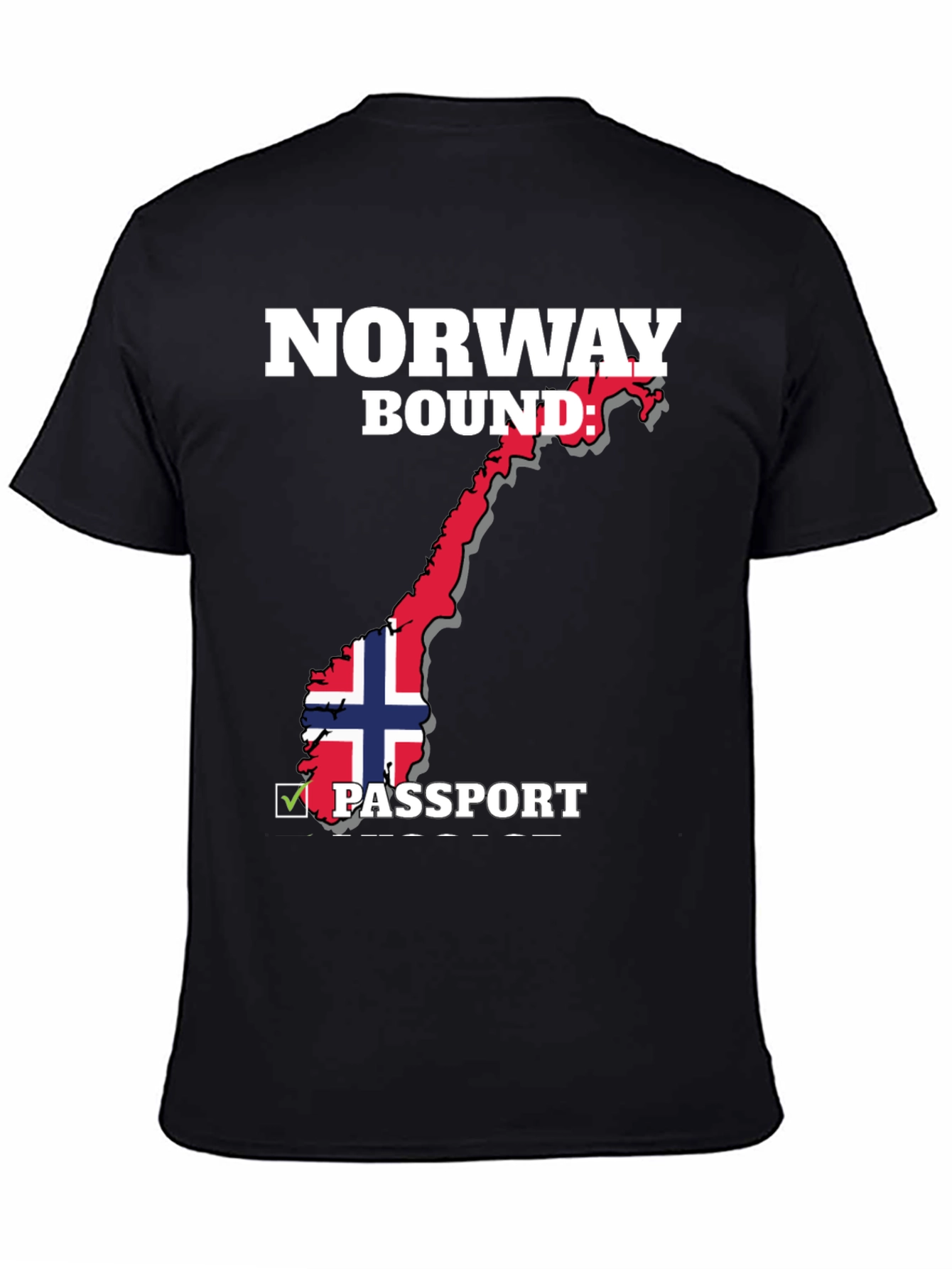 Norway Bound Passport T-Shirt - Black - 4