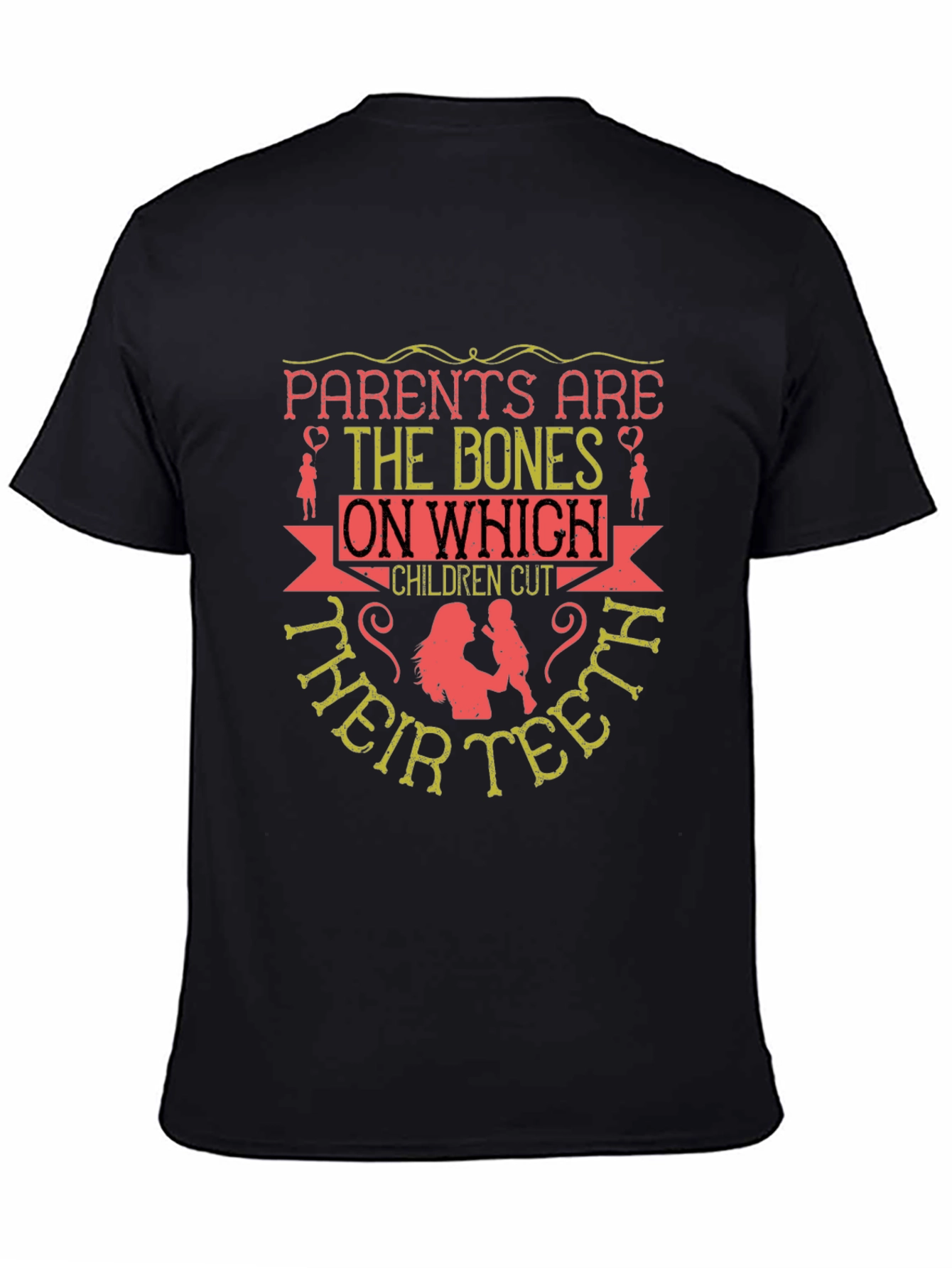 Parents Are The Bones T-Shirt - Black - 4