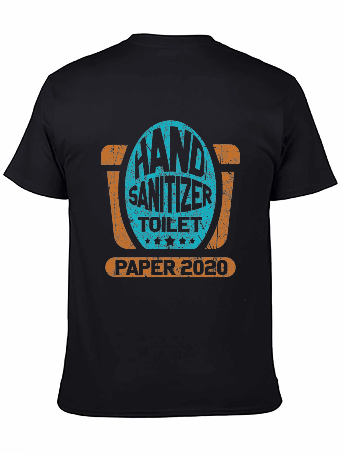 Black Hand Sanitizer Toilet Paper 2020 T-Shirt view 4