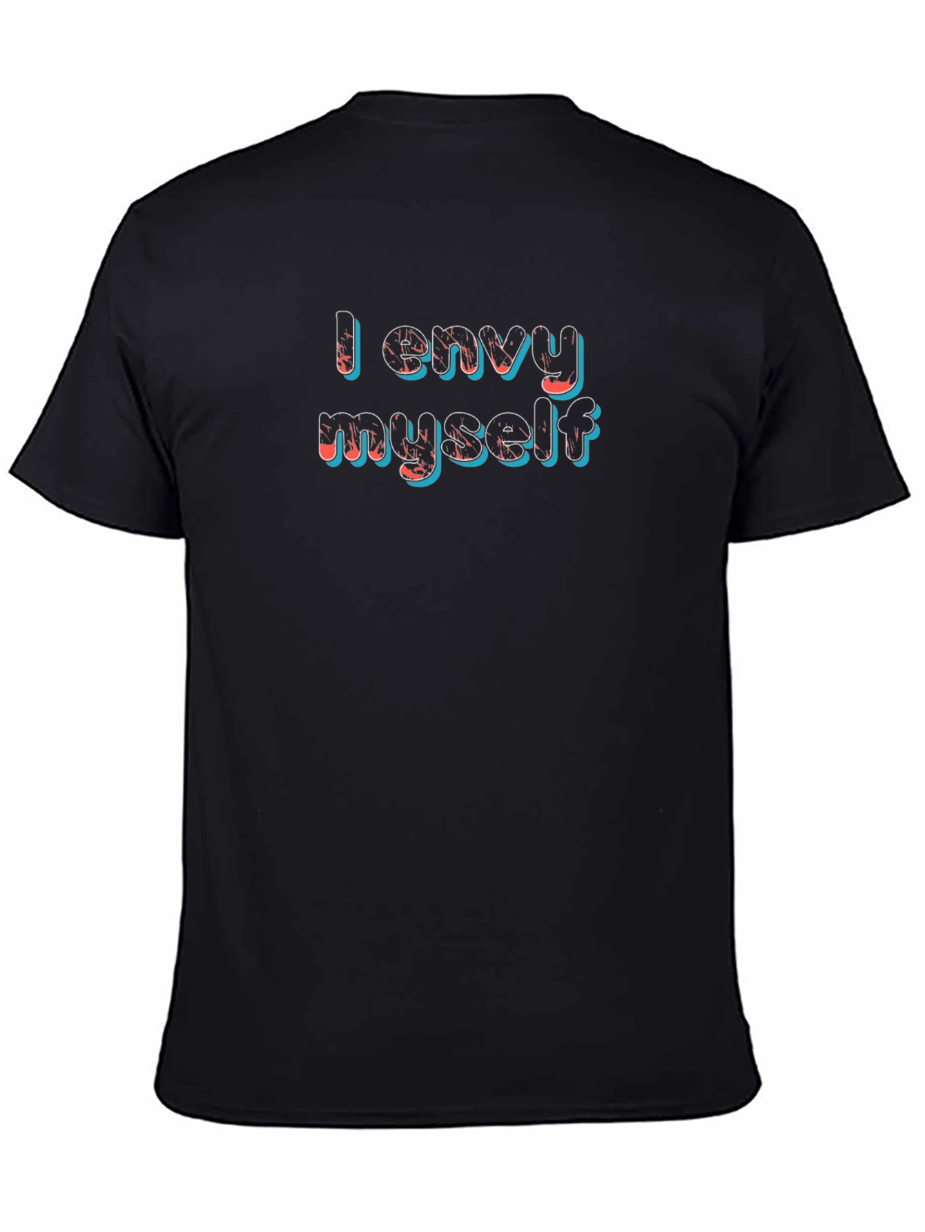 Black I Envy Myself Graphic T-Shirt - Black view 4