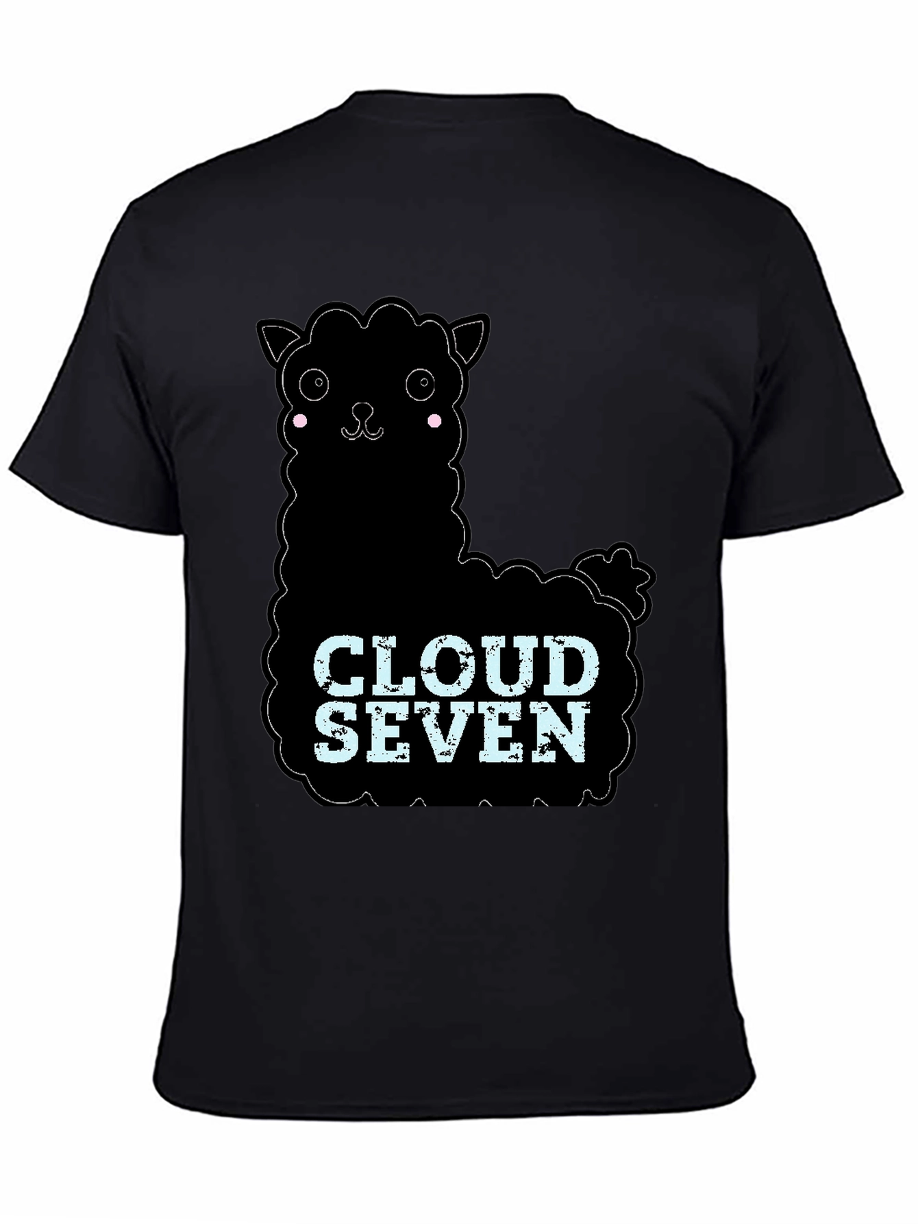 Black Cloud Seven Llama Graphic Tee view 4