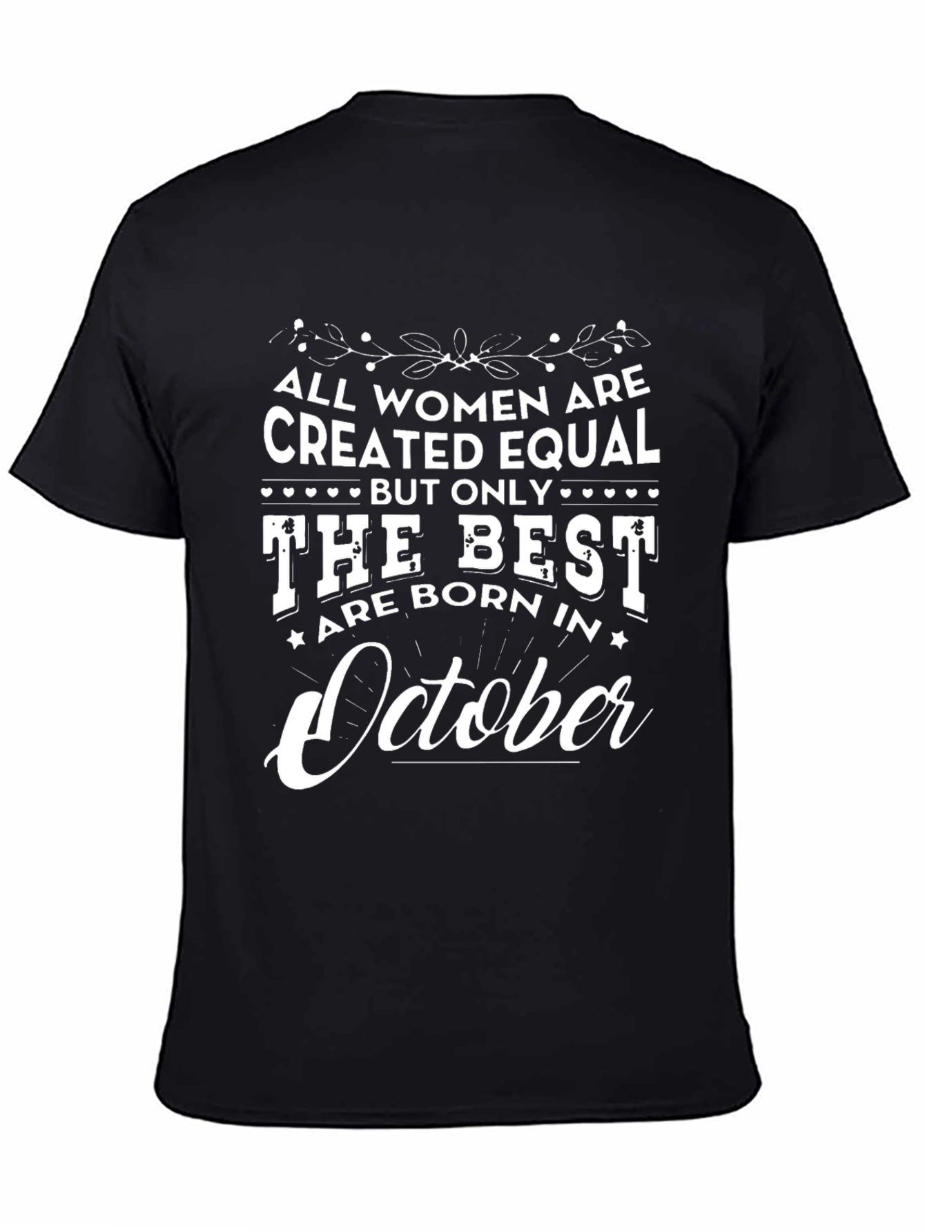 Black All Women Are Created Equal T-Shirt view 4