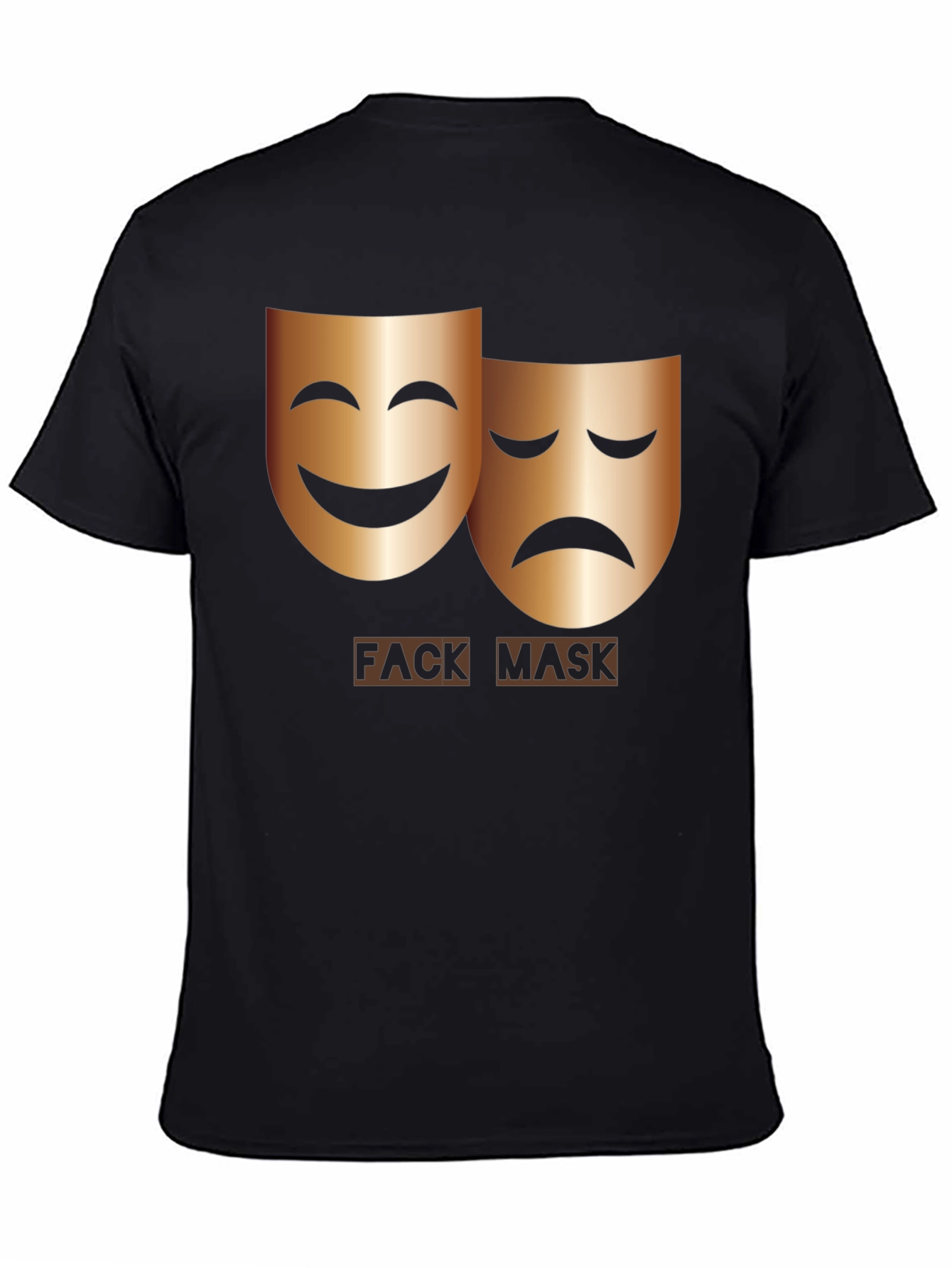 Comedy Tragedy Masks T-Shirt - Theatrical Graphic Tee - 4