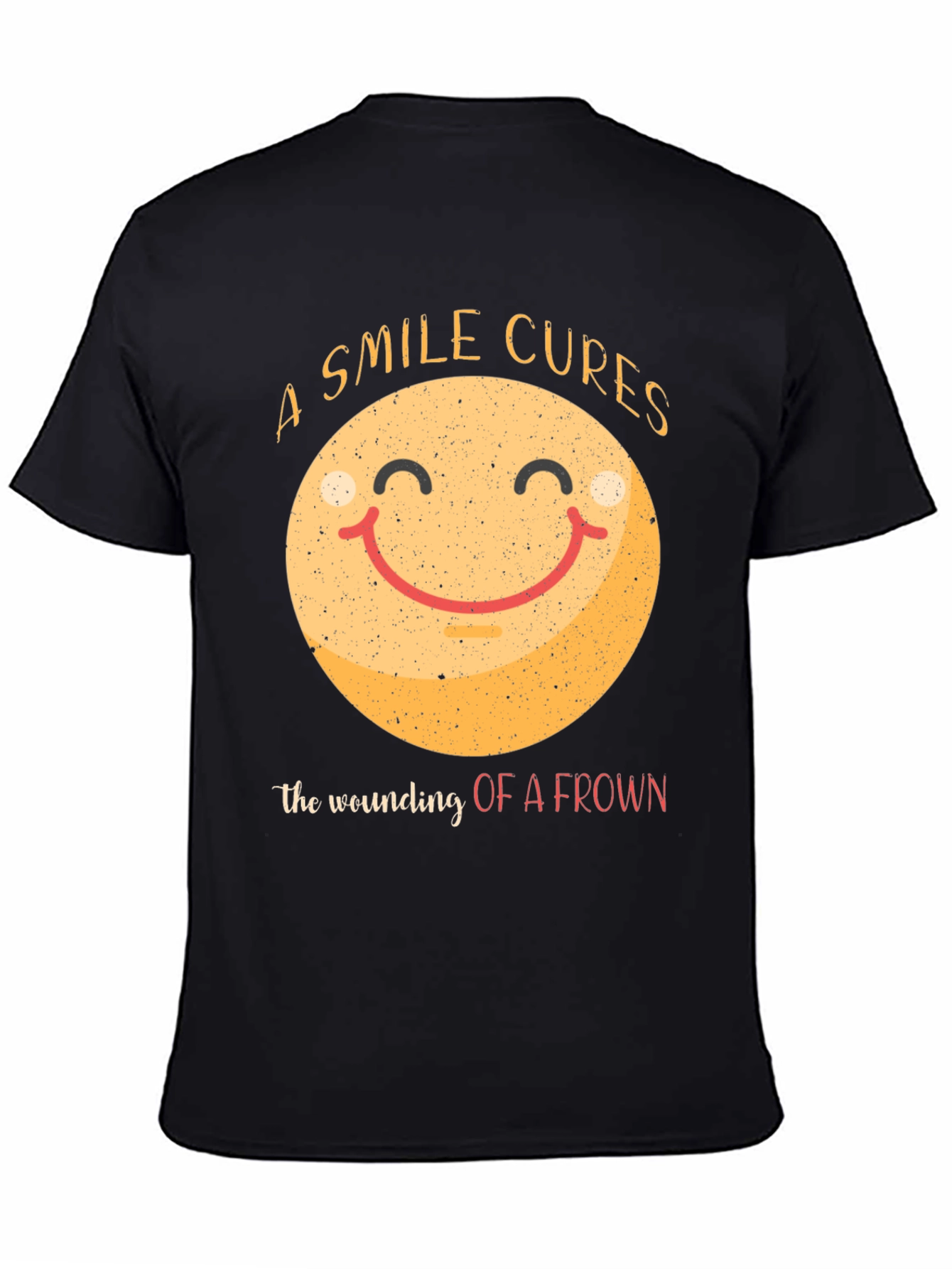 Black Smile Cures Graphic T-Shirt - Black view 4