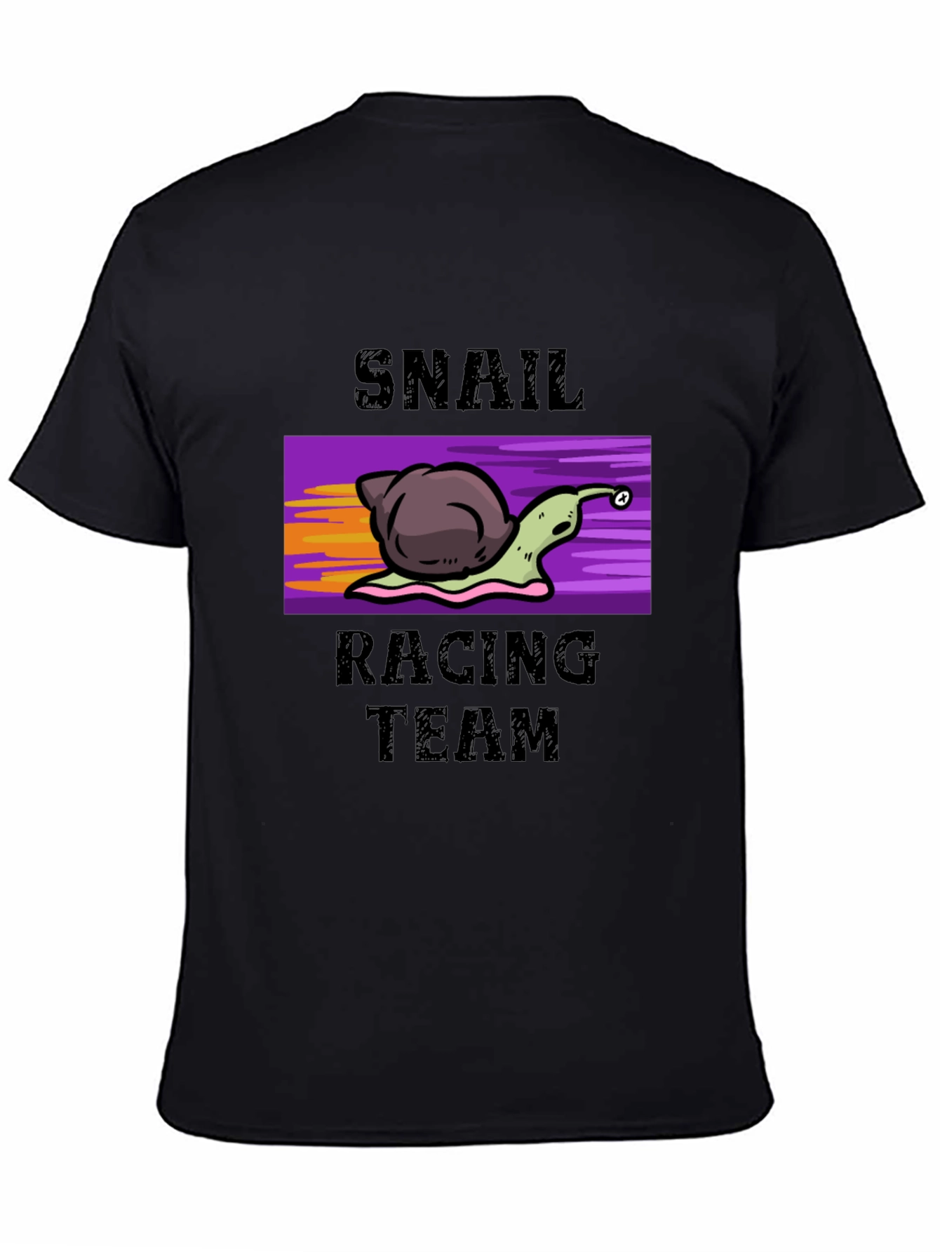 Black Snail Racing Team Graphic T-Shirt view 4