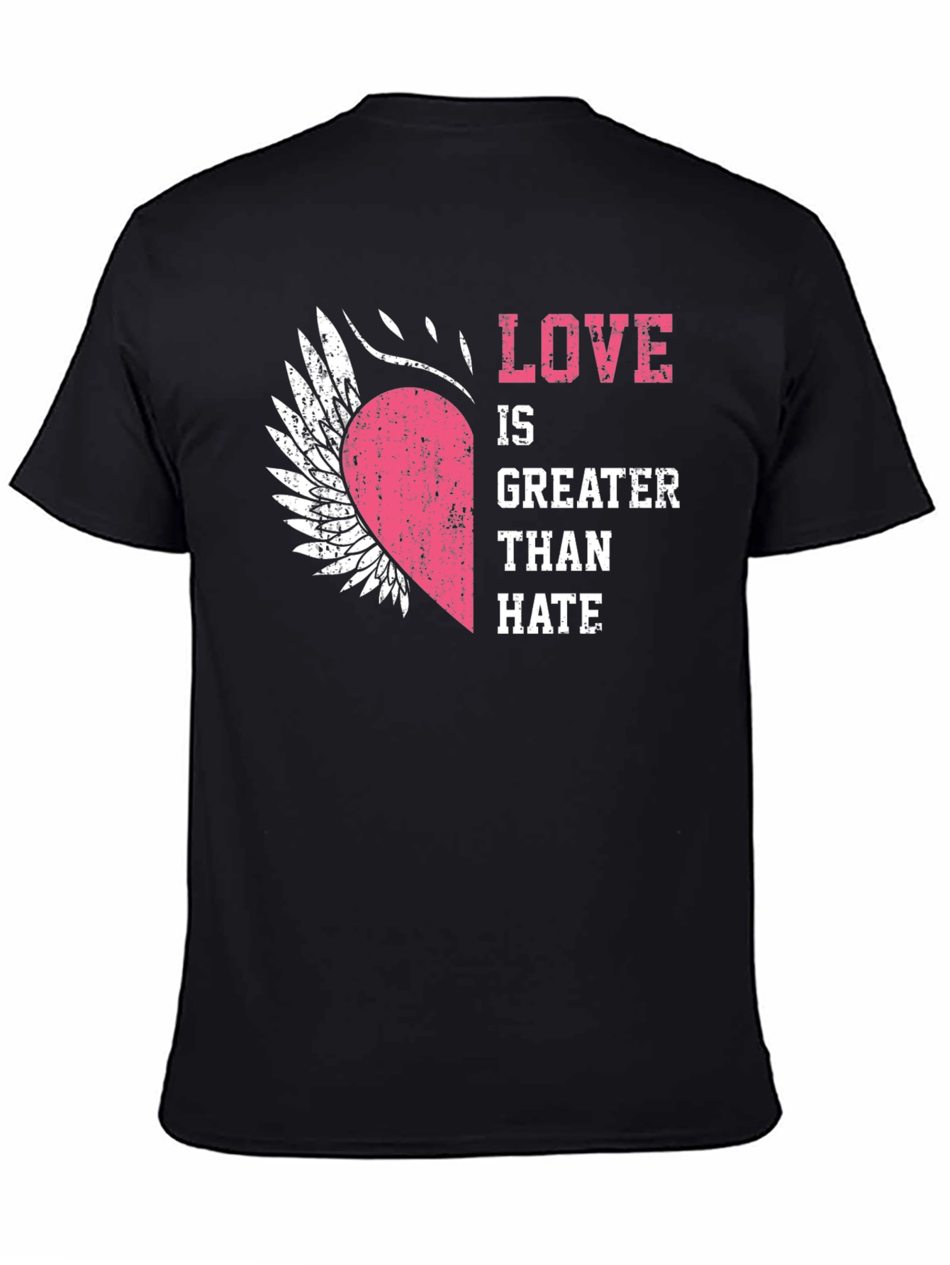 Black Love is Greater Than Hate Graphic T-Shirt view 4