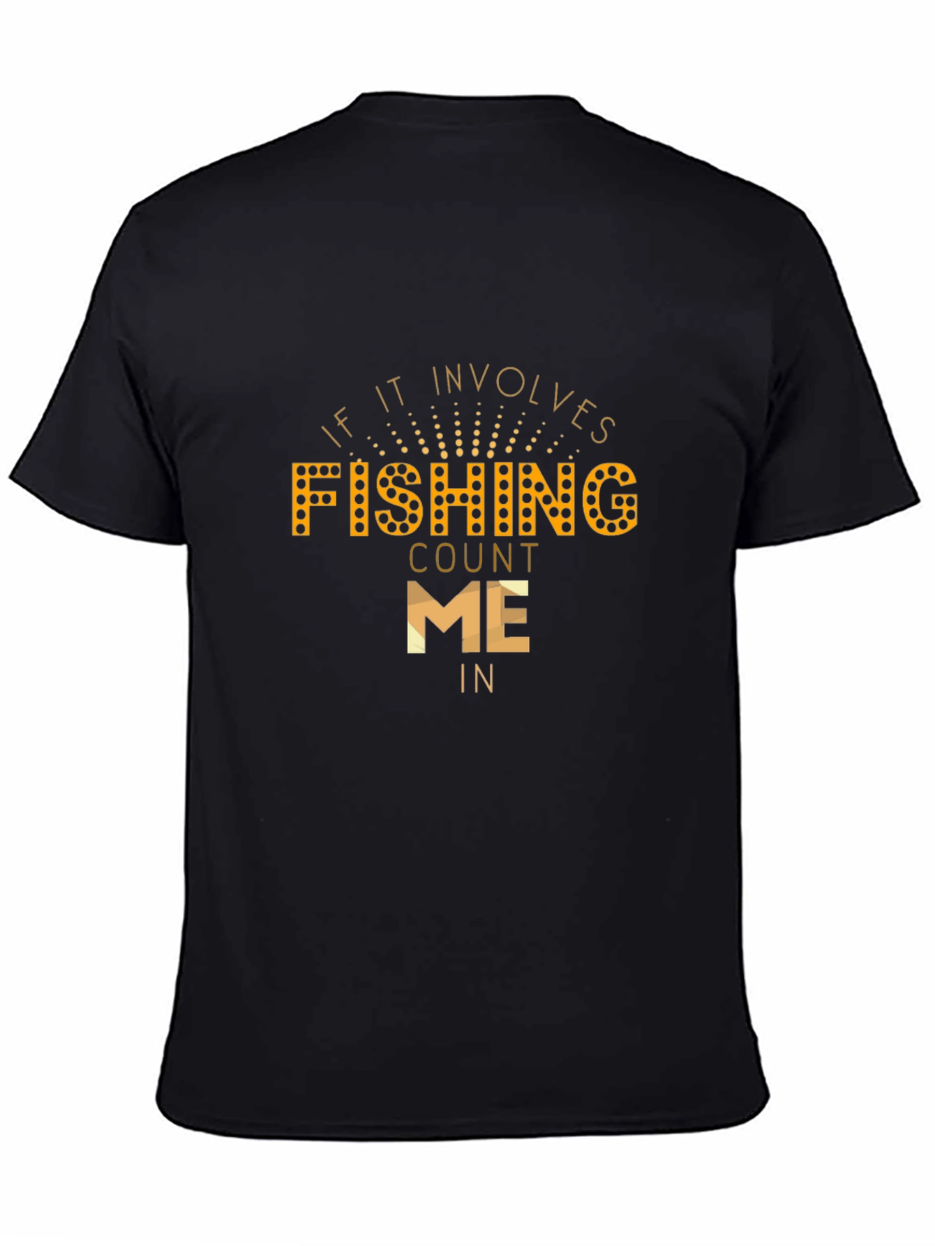 Black Fishing Count Me In Graphic T-Shirt view 4