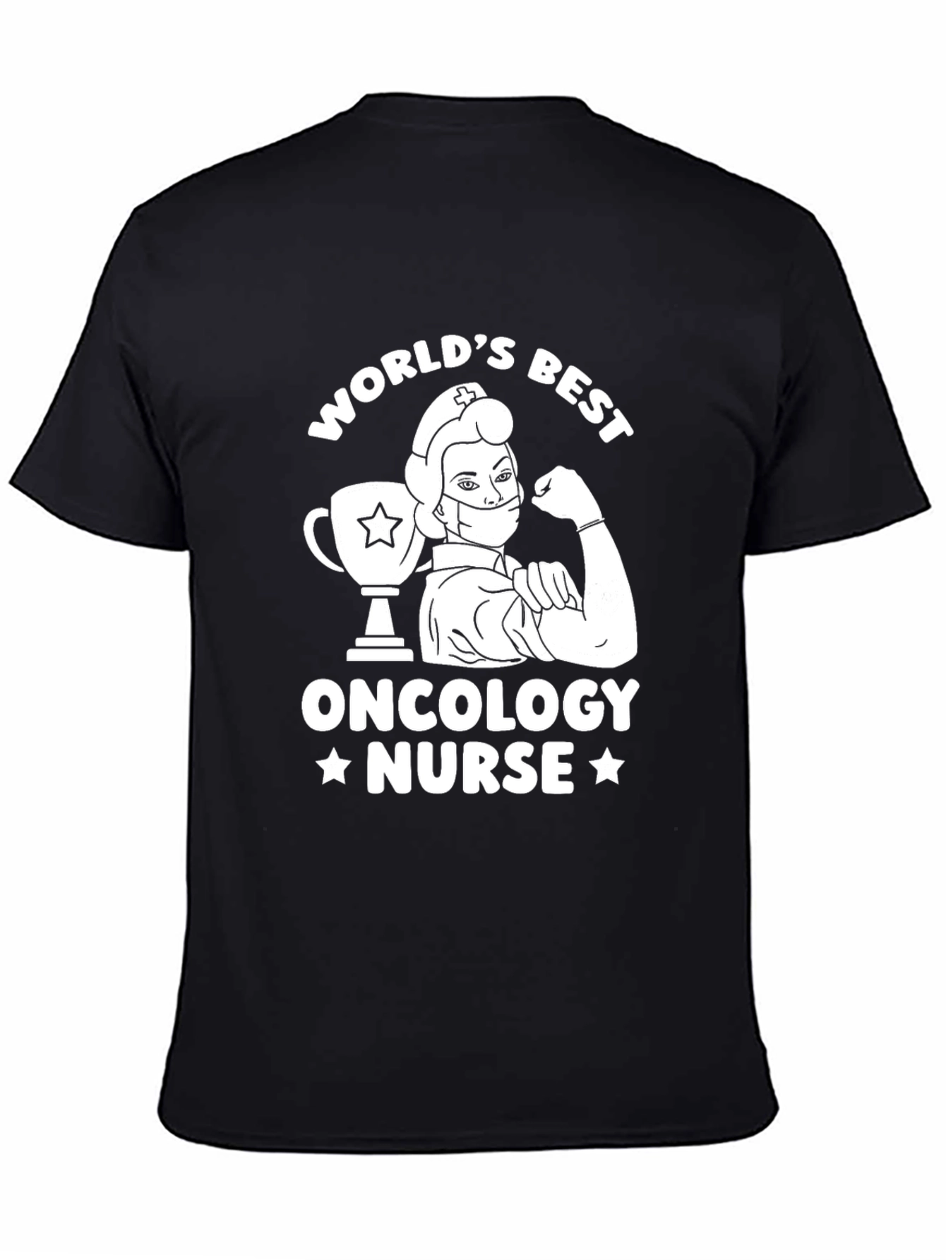 Black World's Best Oncology Nurse T-Shirt view 4