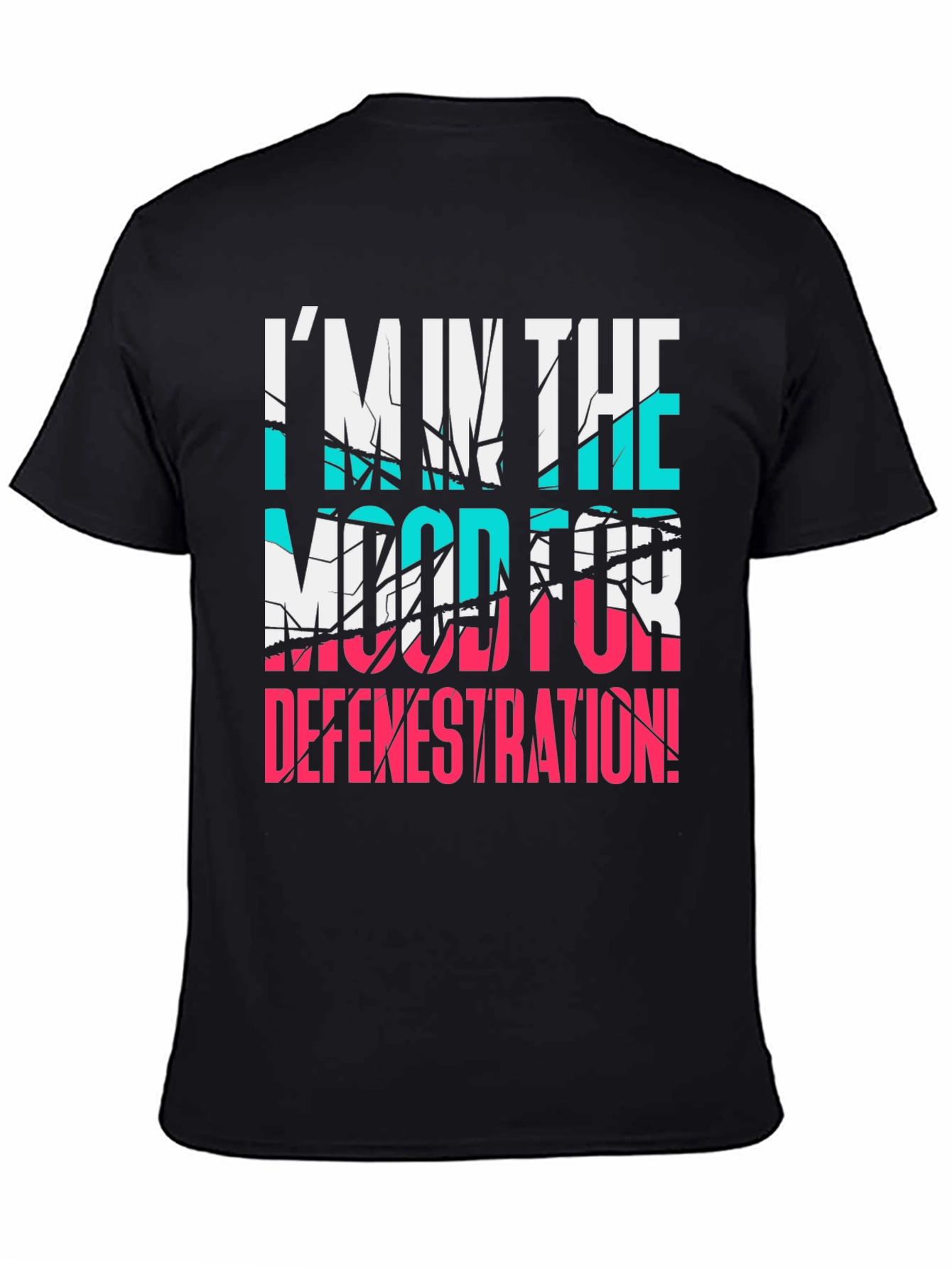 Black Defenestration Humor Tee view 4
