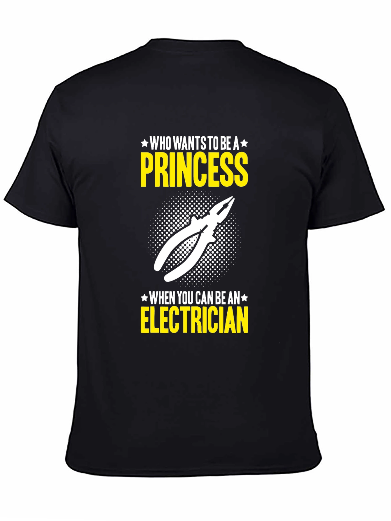 Black Electrician Princess T-Shirt view 4