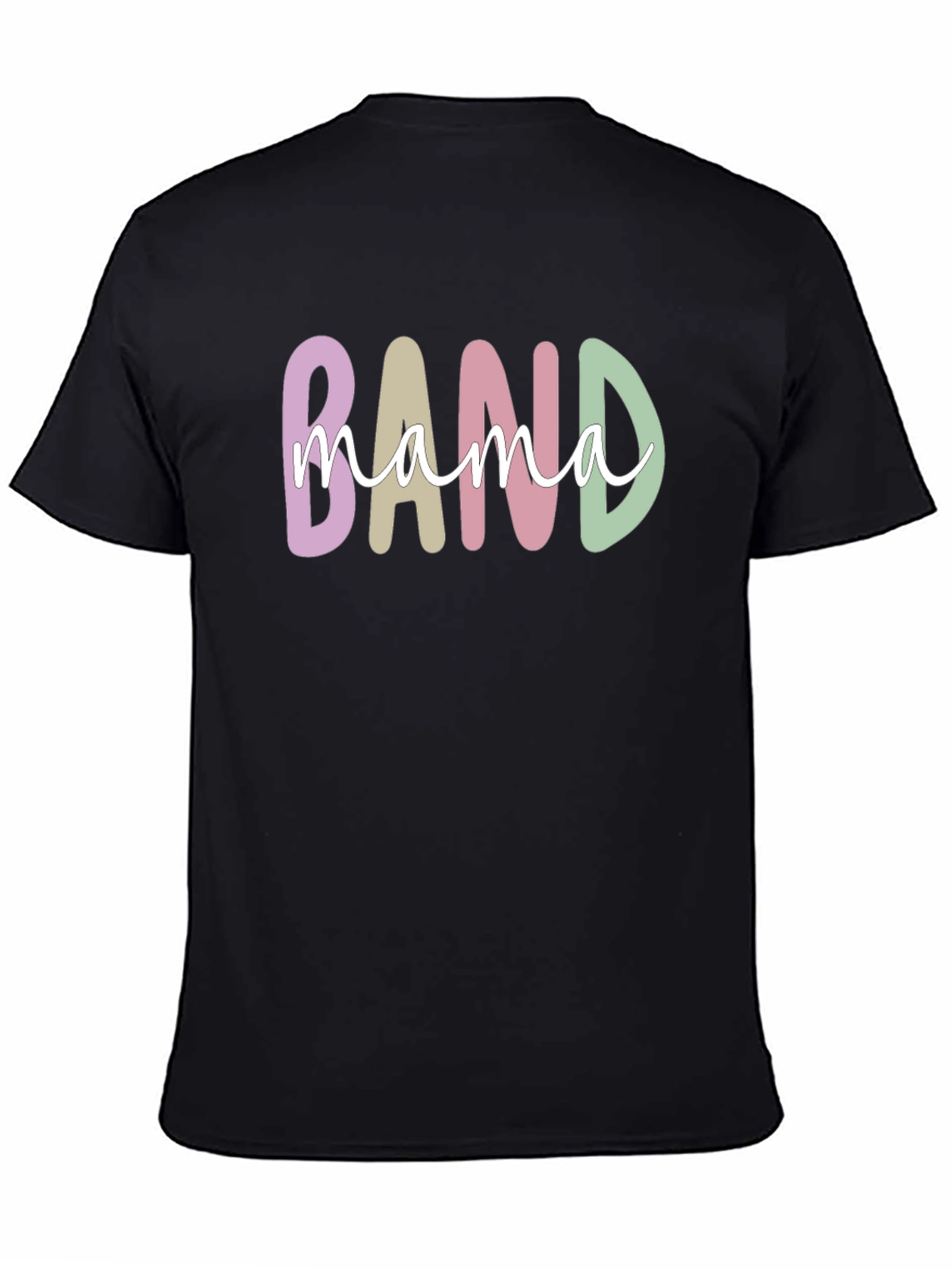 Black Band Mama T-Shirt - Stylish Musician Mom Tee view 4