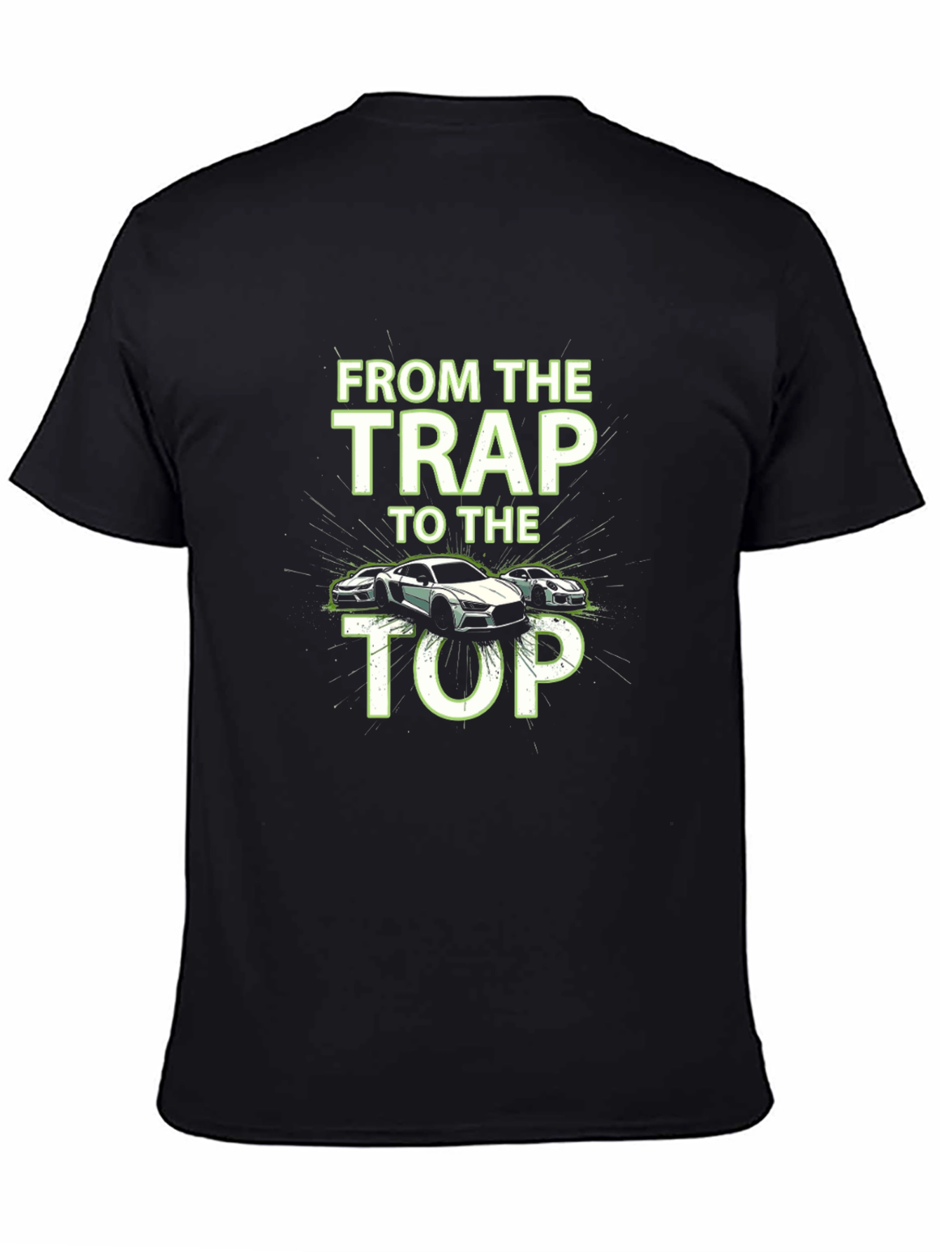 Black From The Trap To The Top Graphic Tee view 4