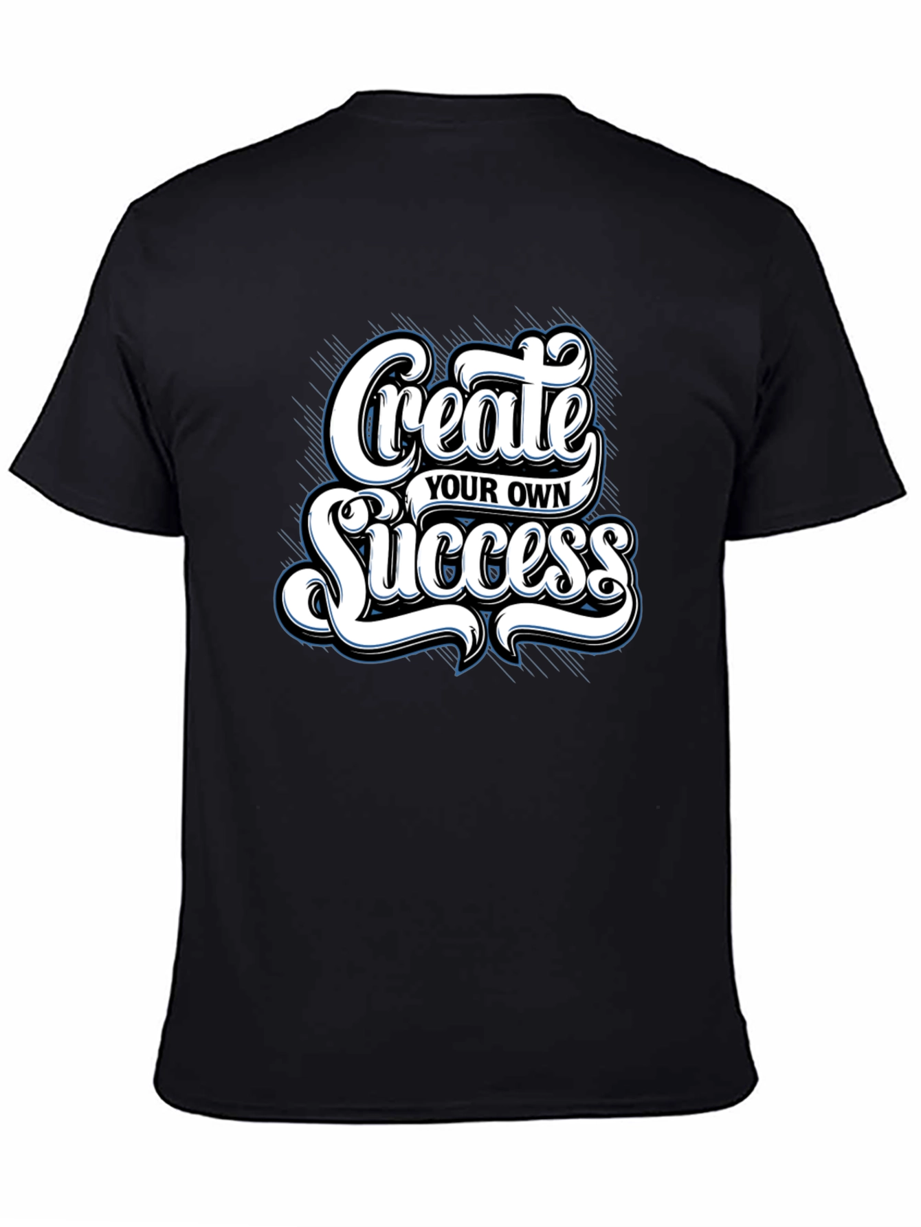 Black Create Your Own Success Graphic Tee view 4