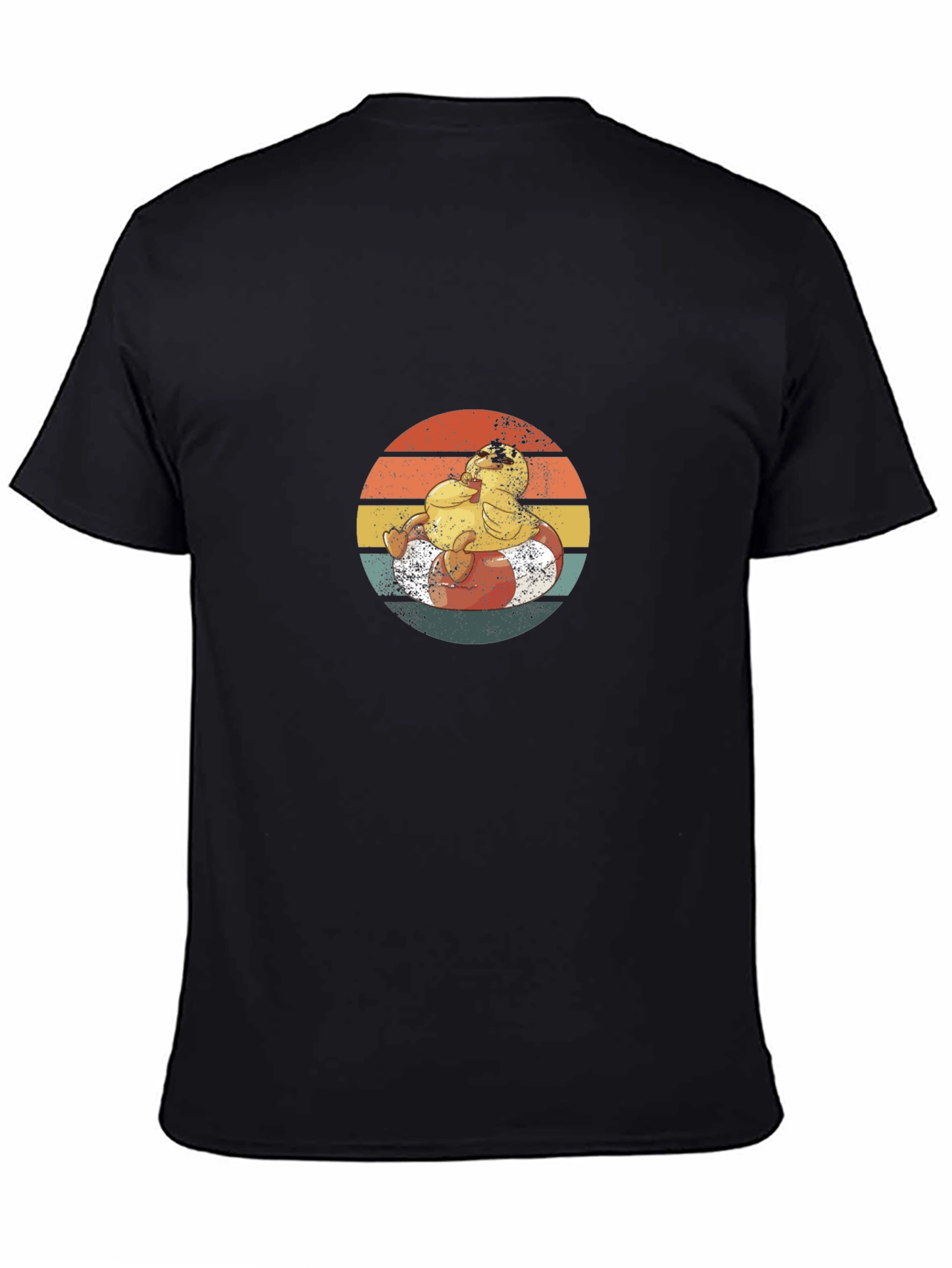 Black Retro Duck T-Shirt view 4