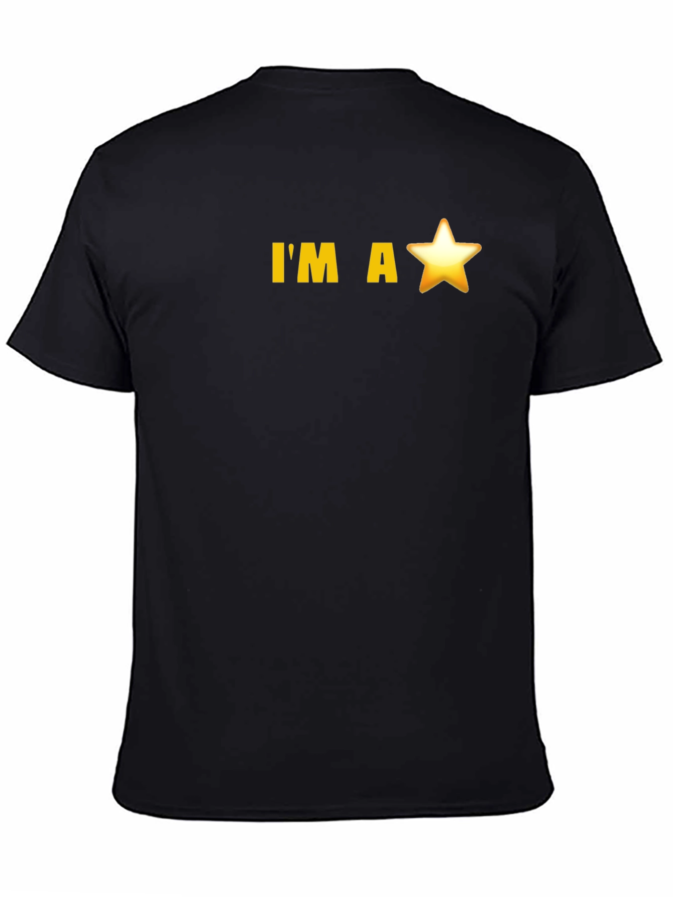 Black I'm a Star Black Tee view 4