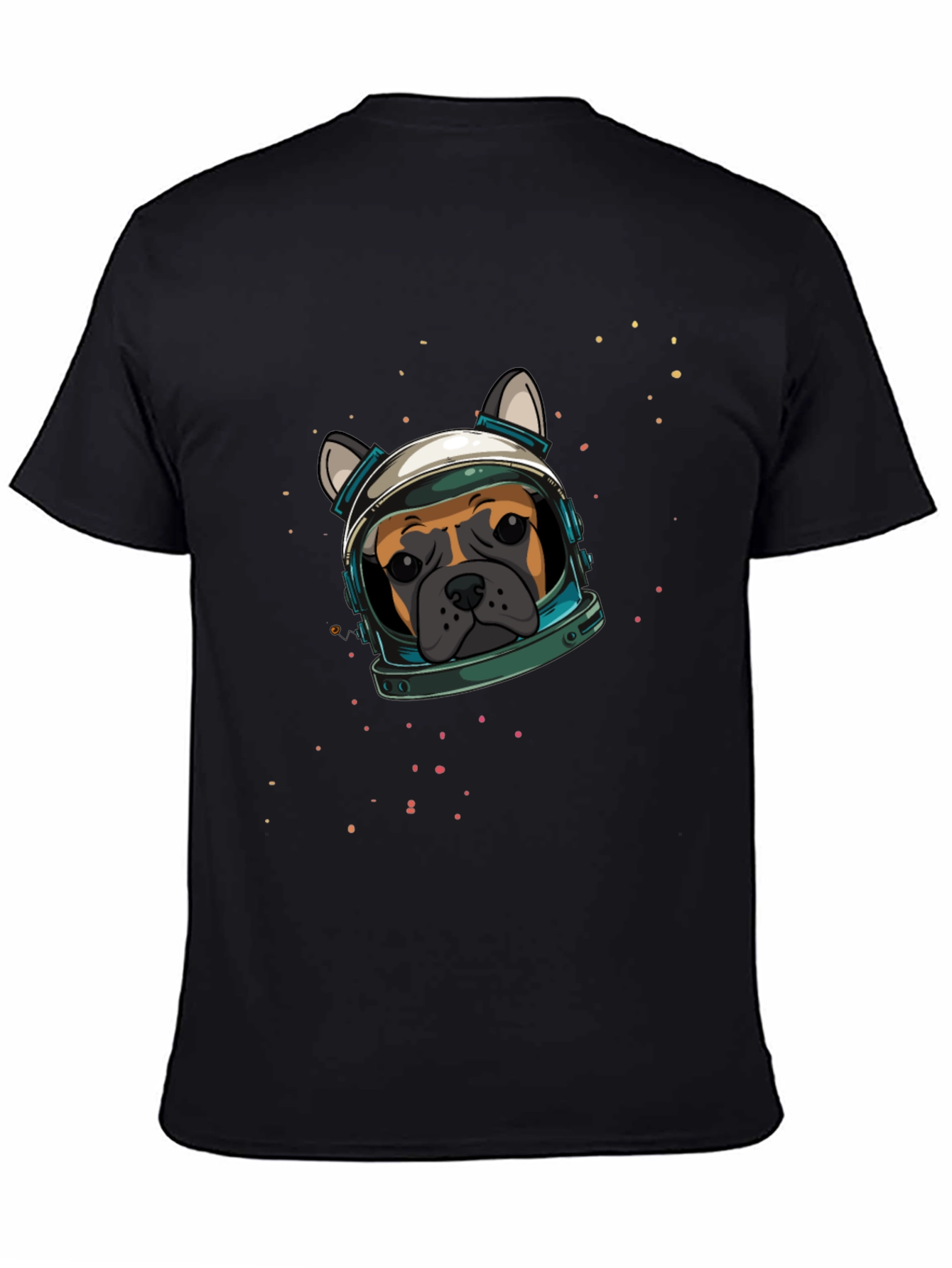 Black Dog Astronaut Graphic Print T-Shirt view 4