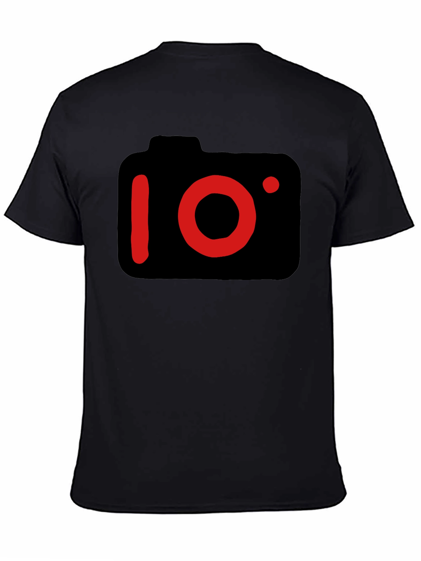 Black Camera Graphic Black T-Shirt view 4