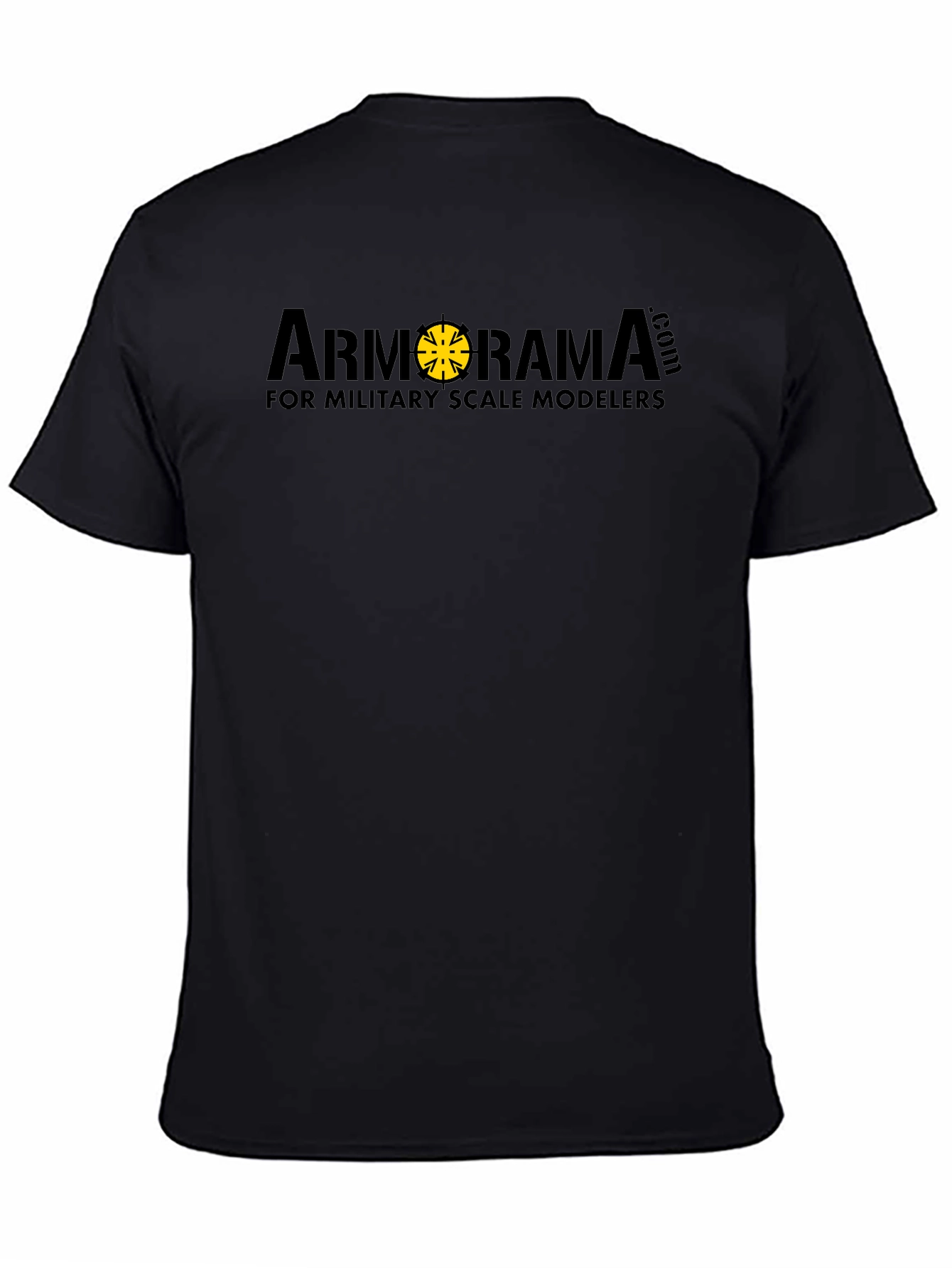 Black Armorama Military Scale Modelers T-Shirt view 4
