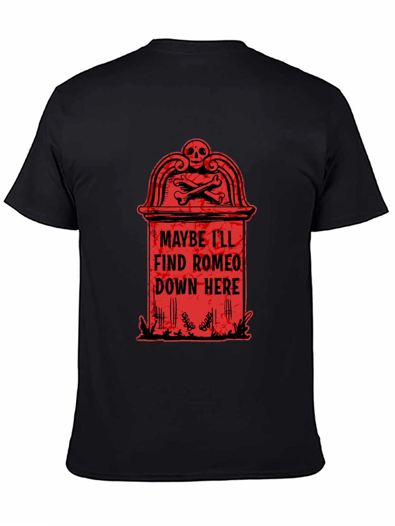 Black Romeo Tombstone Graphic T-Shirt view 4