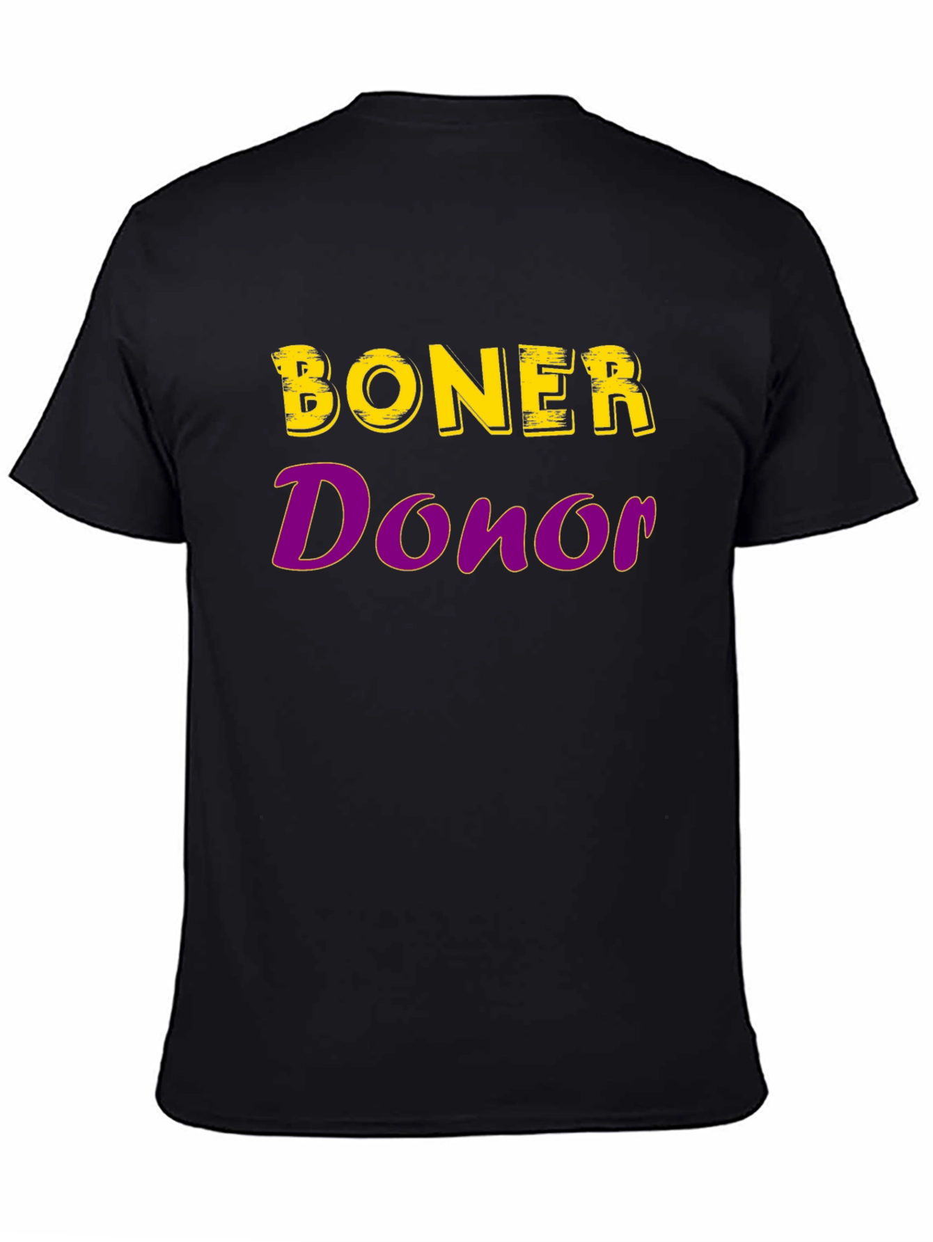 Black Boner Donor Funny Graphic T-Shirt view 4