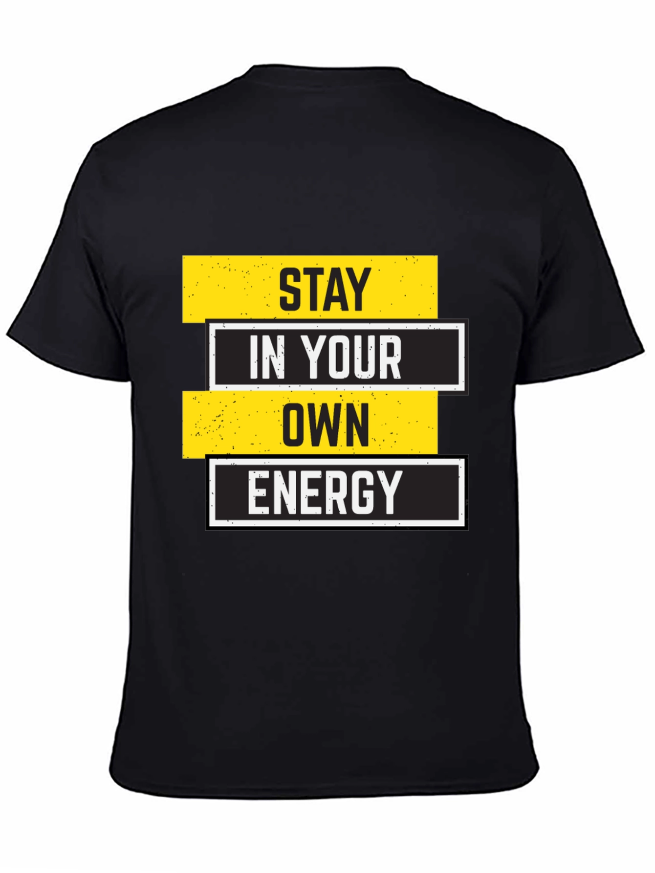 Black Stay in Your Own Energy Graphic Tee view 4