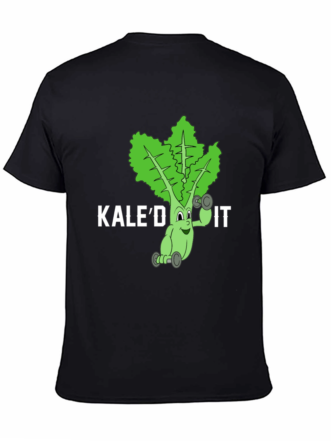 Black Kale'd It! Funny Workout T-Shirt  view 4