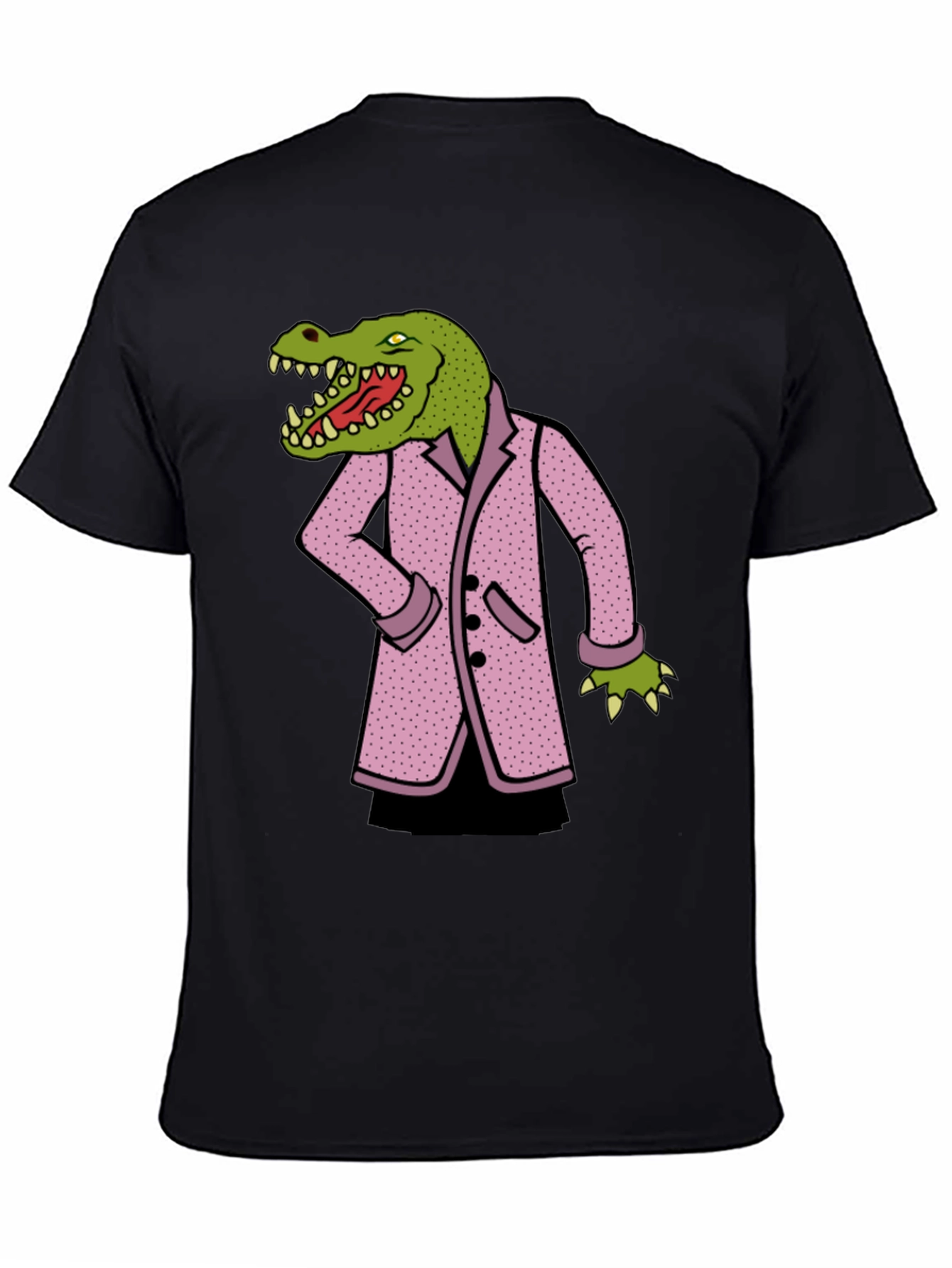 Black Gator in a Suit T-Shirt view 4