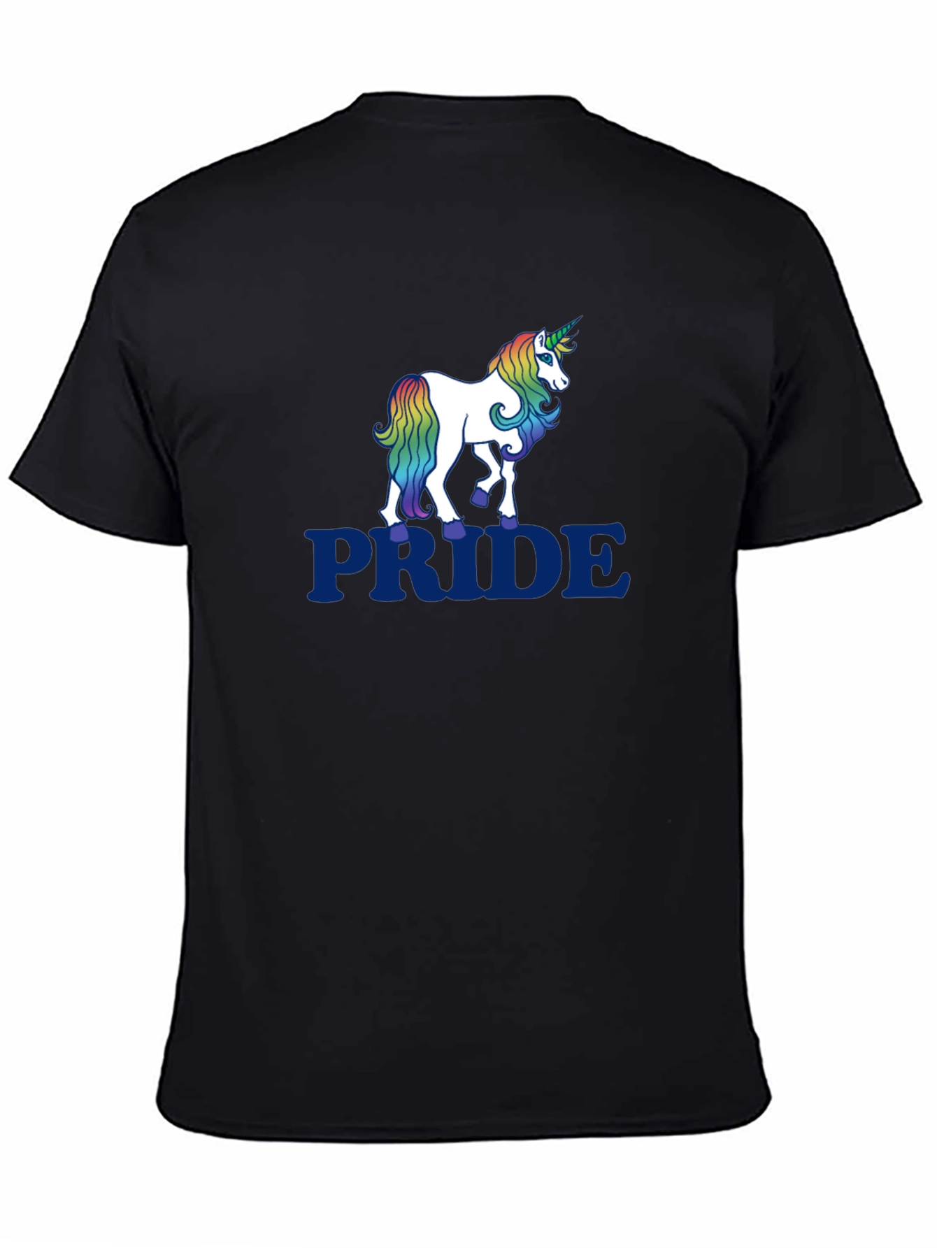 Black Pride Unicorn Graphic Tee - Black T-Shirt view 4