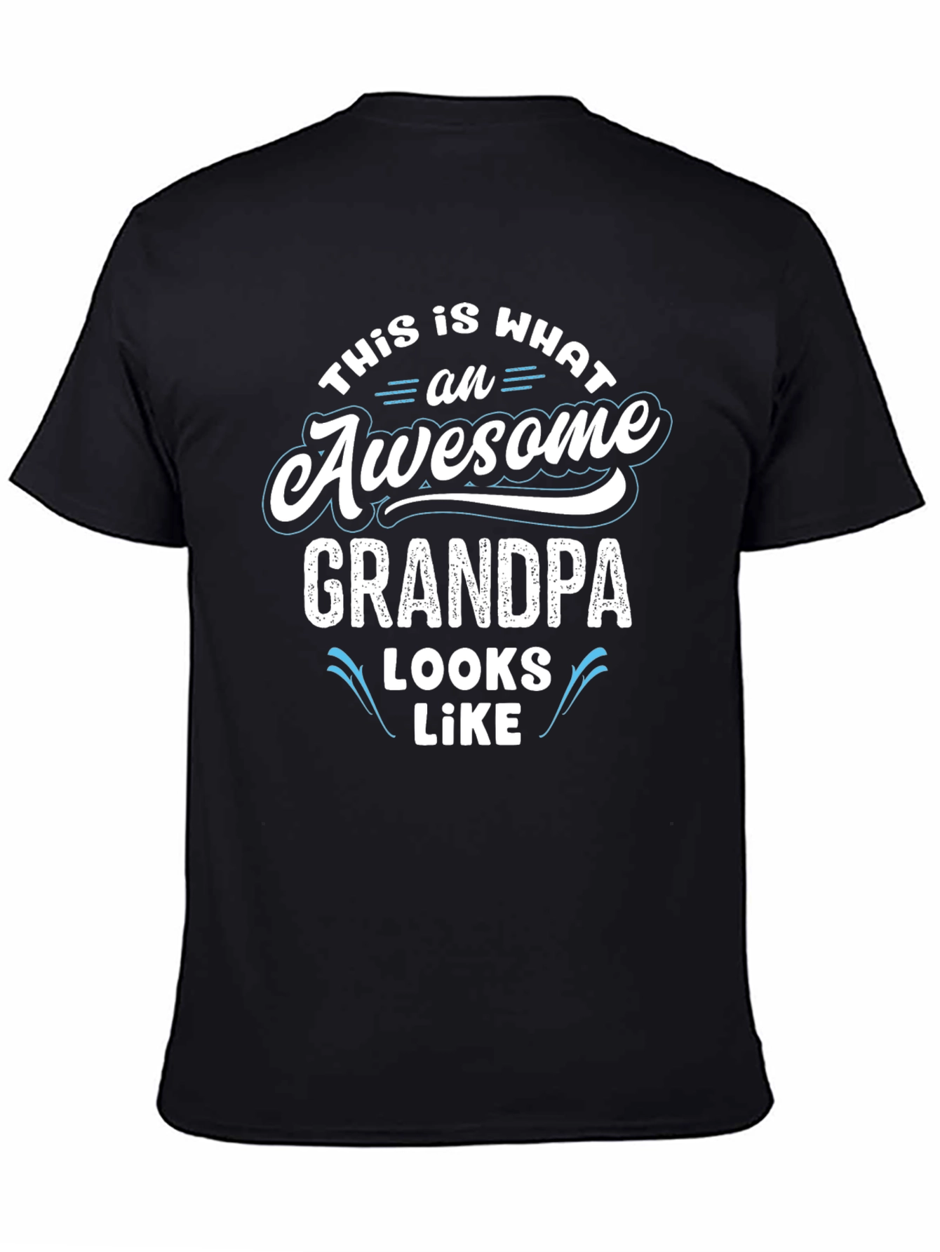 Black Awesome Grandpa T-Shirt - Perfect Gift! view 4