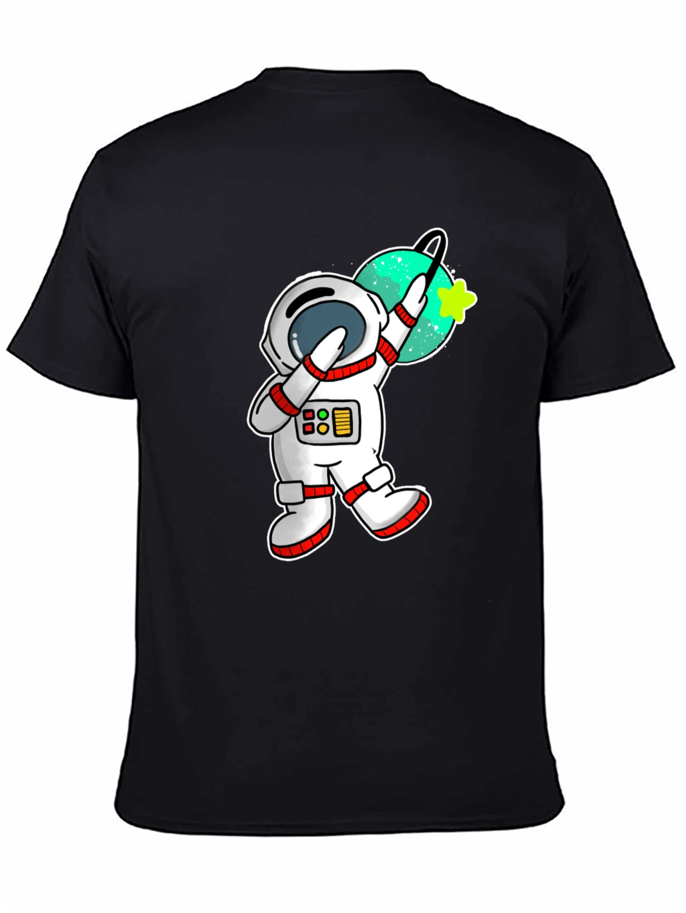 Black Astronaut Dab T-Shirt - Space Fun! view 4