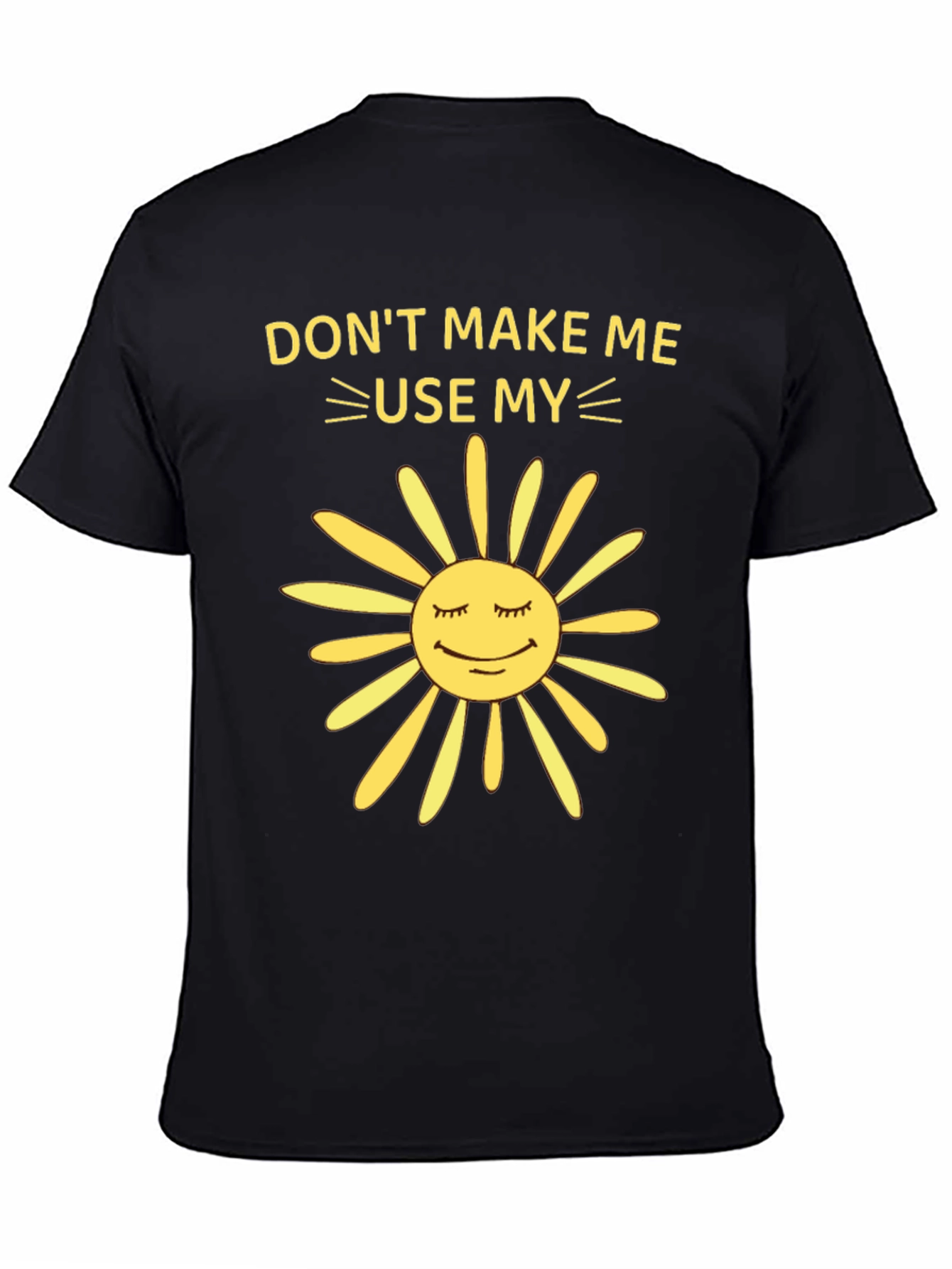 Black Funny Sunshine Graphic Tee view 4