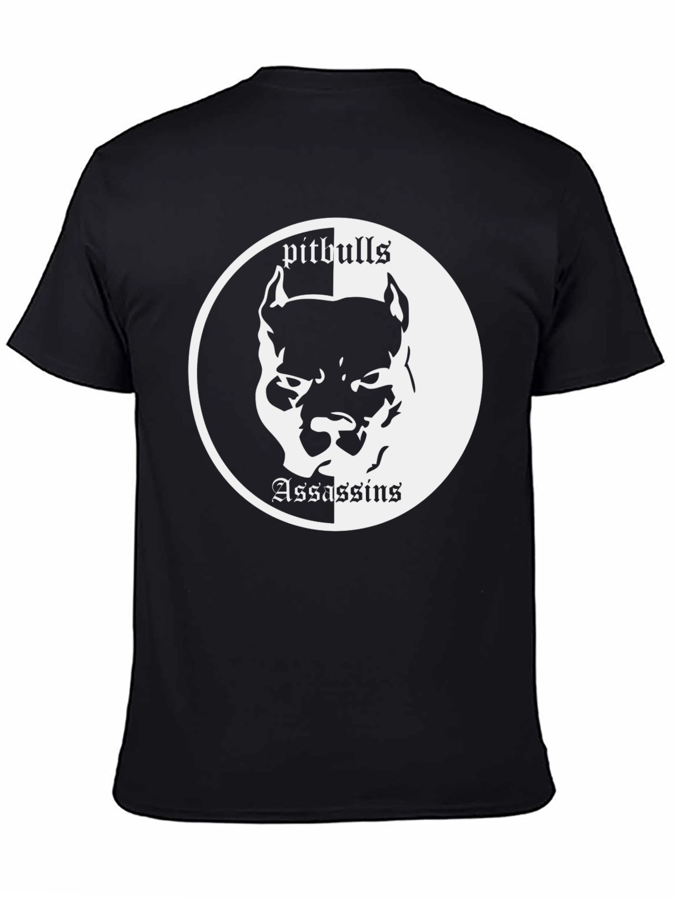 Black Pitbull Assassins Graphic Tee - Cool & Edgy view 4