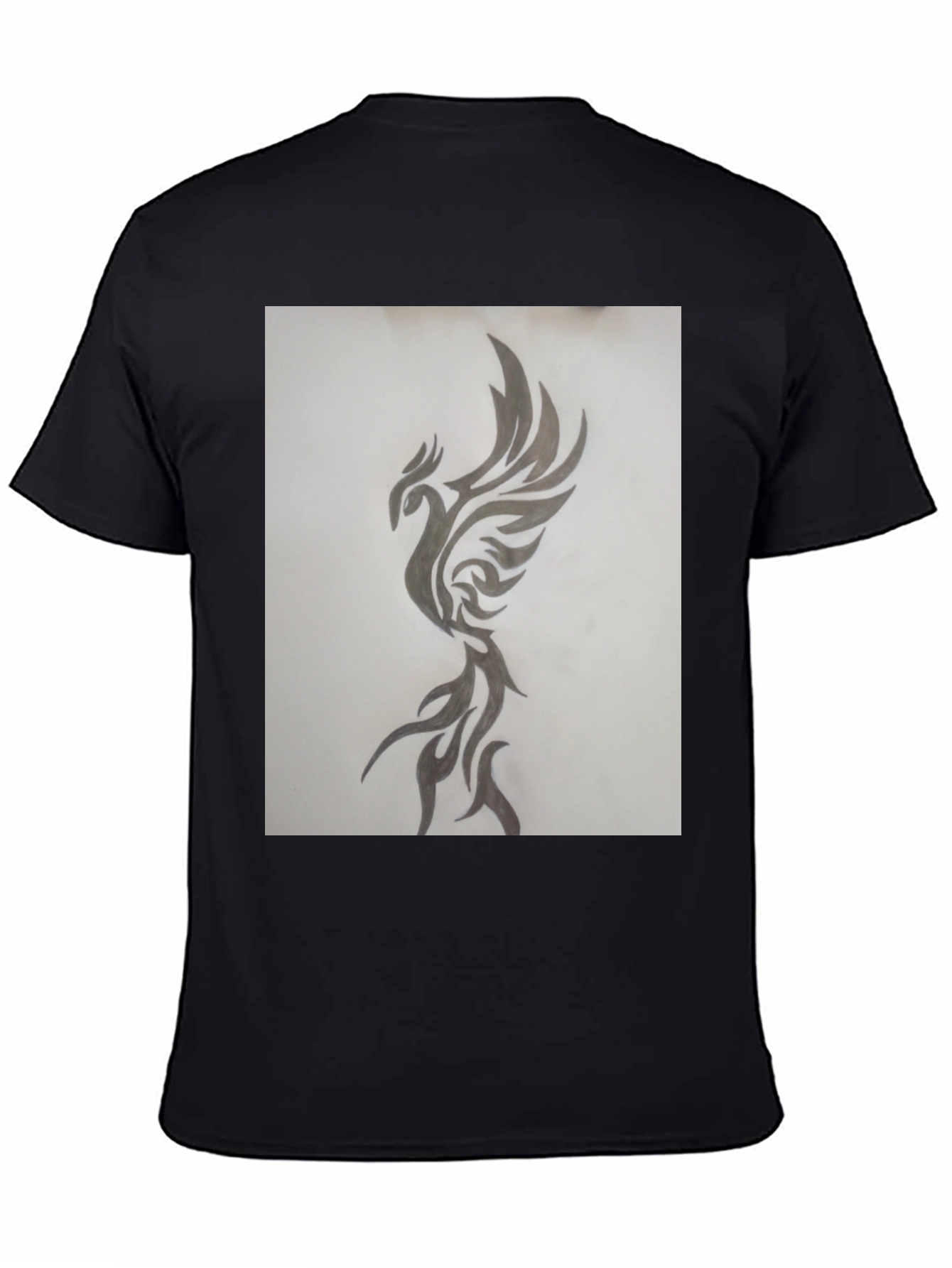 Black Phoenix Graphic Black T-Shirt view 4