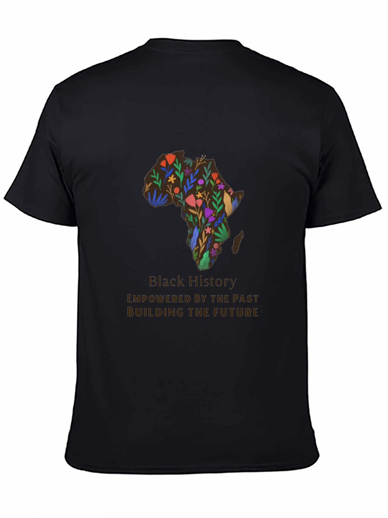 Black Black History Floral Africa T-Shirt view 4