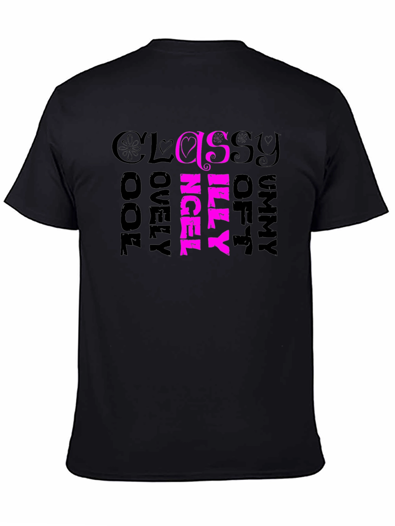 Black Classy Illy T-Shirt - Soft & Lovely view 4