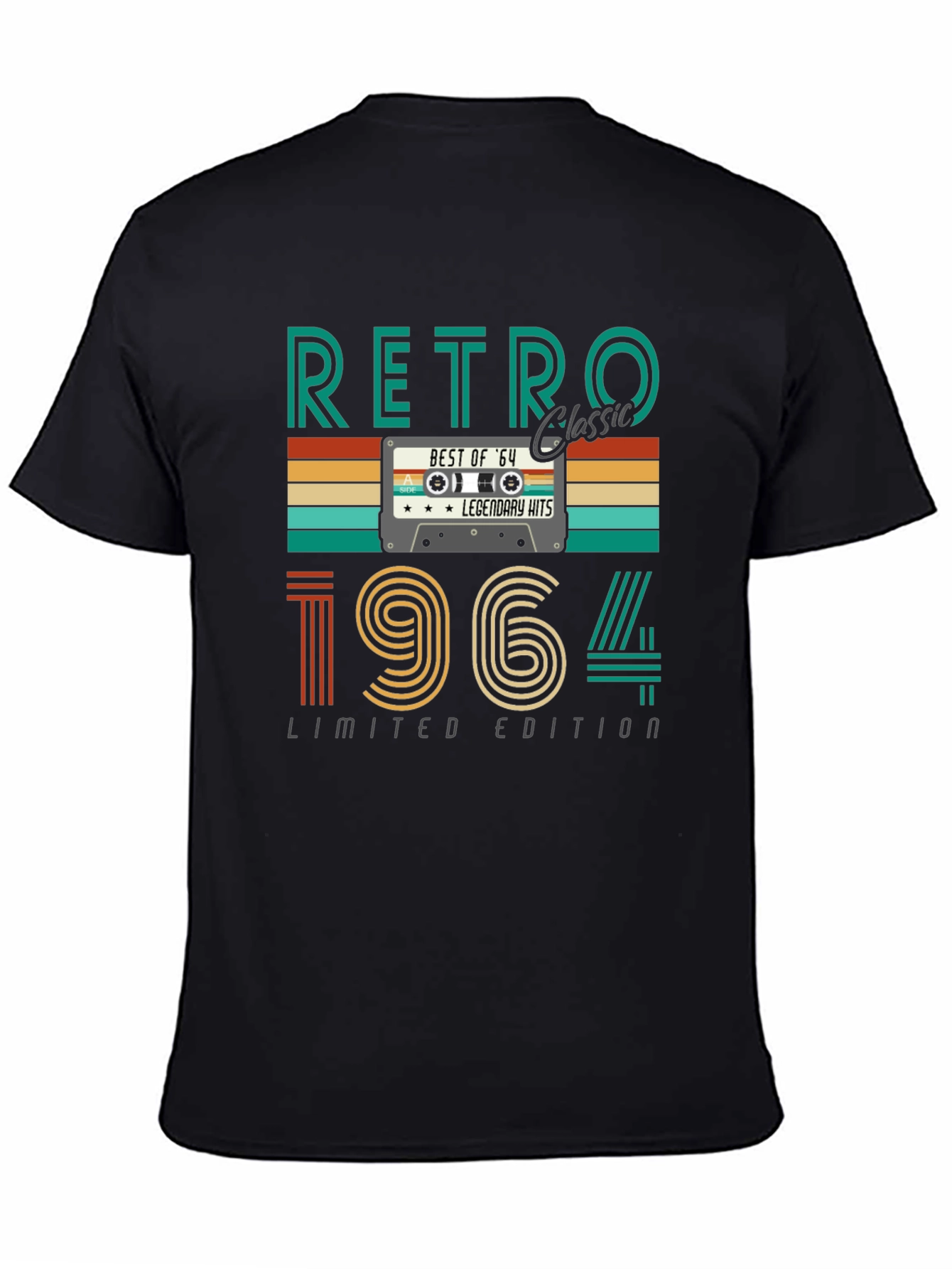 Black Retro 1964 Limited Edition Graphic Tee view 4
