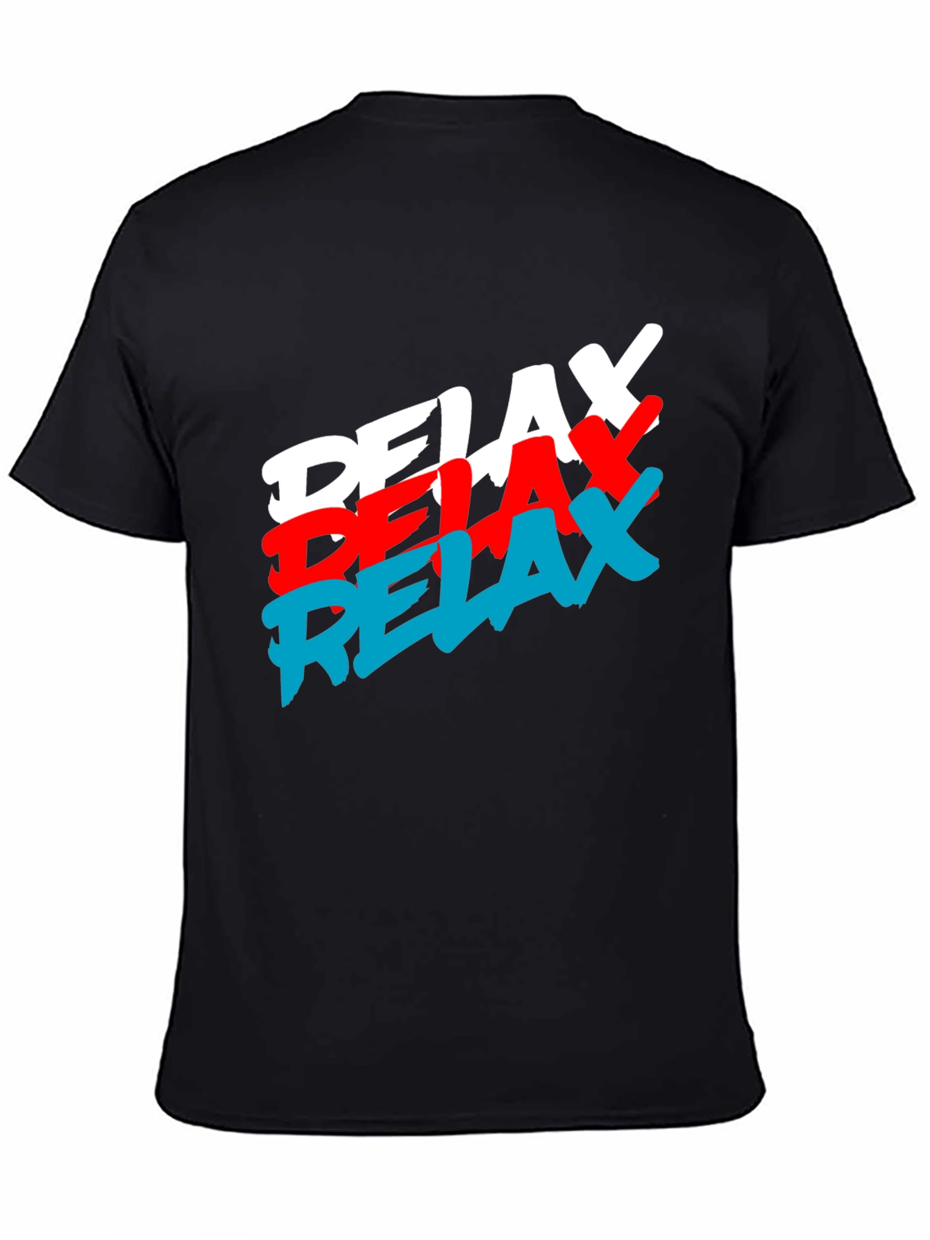 Black Relax Graphic Tee - Casual Comfort view 4