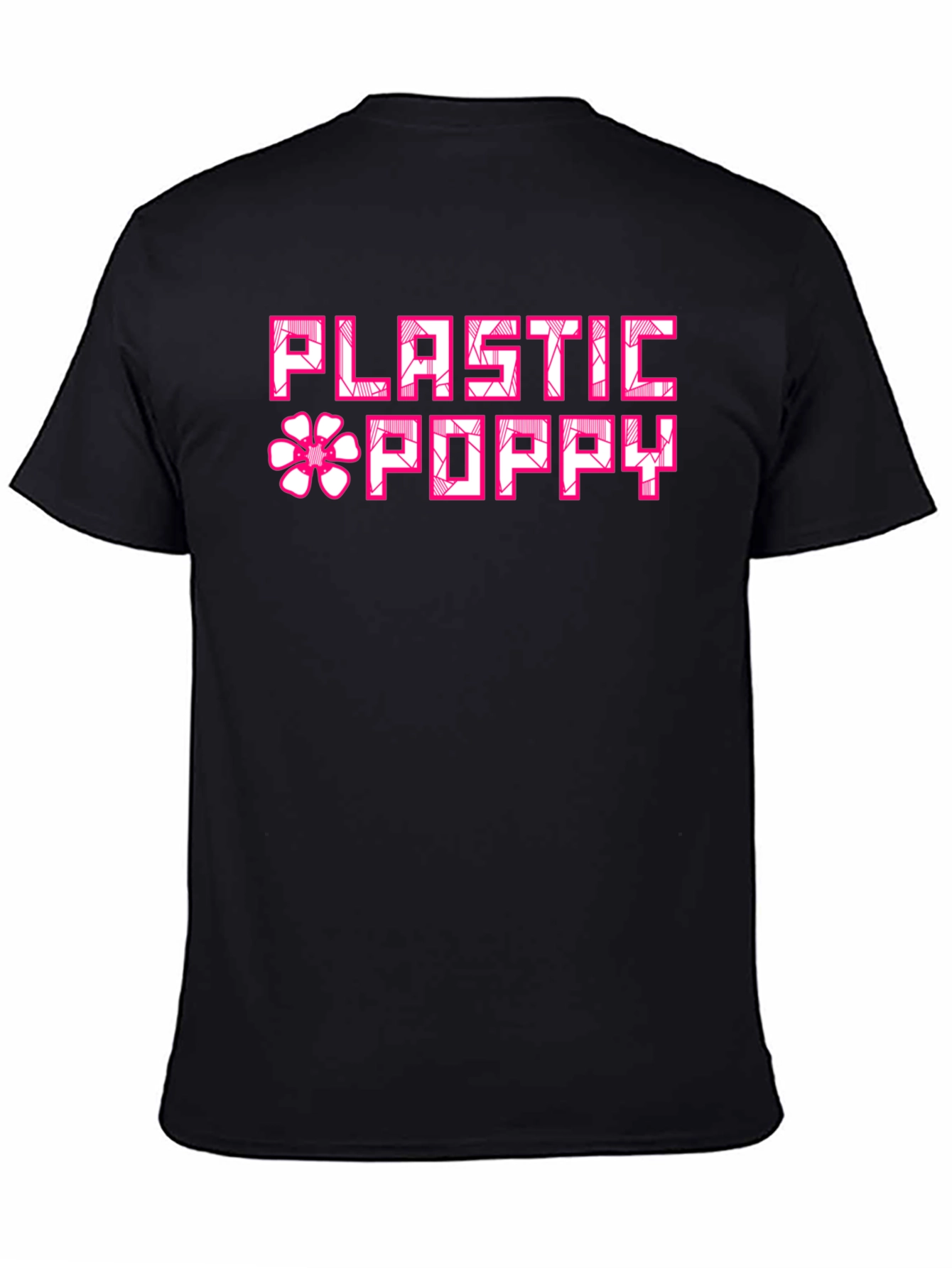 Black Plastic Poppy Graphic T-Shirt view 4