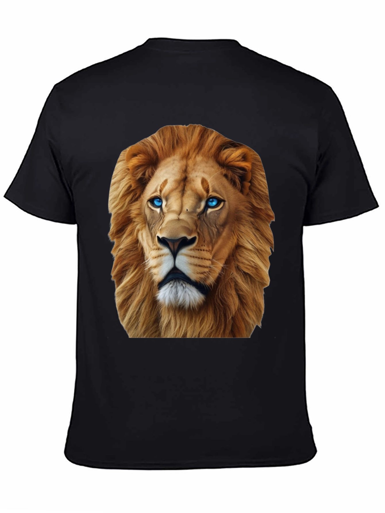Black Lion Graphic Tee - Bold Animal Print view 4